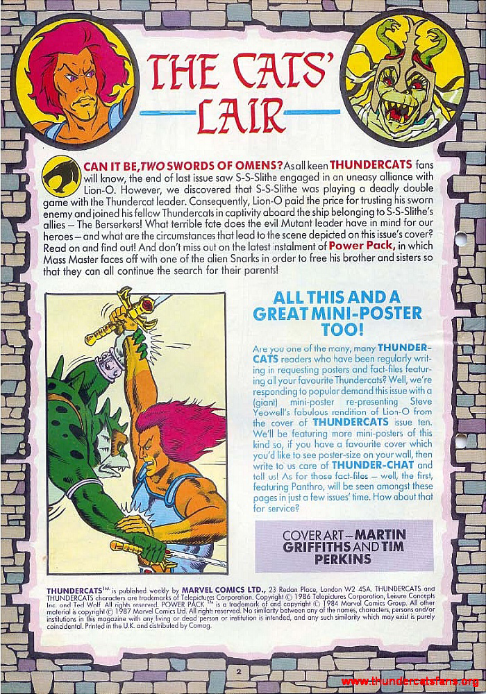 Read online ThunderCats (1987) comic -  Issue #12 - 2
