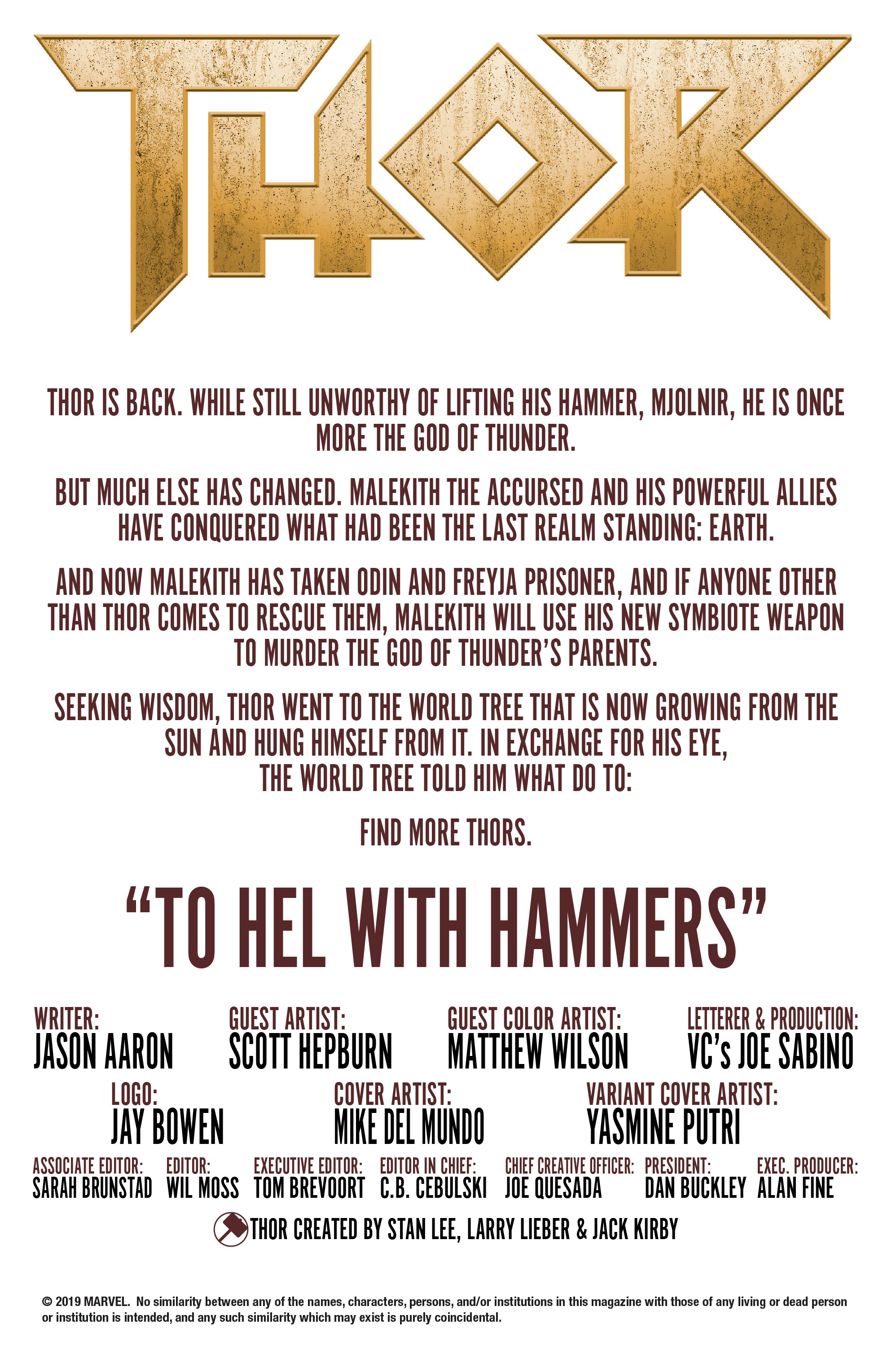 Read online Thor (2018) comic -  Issue #14 - 2