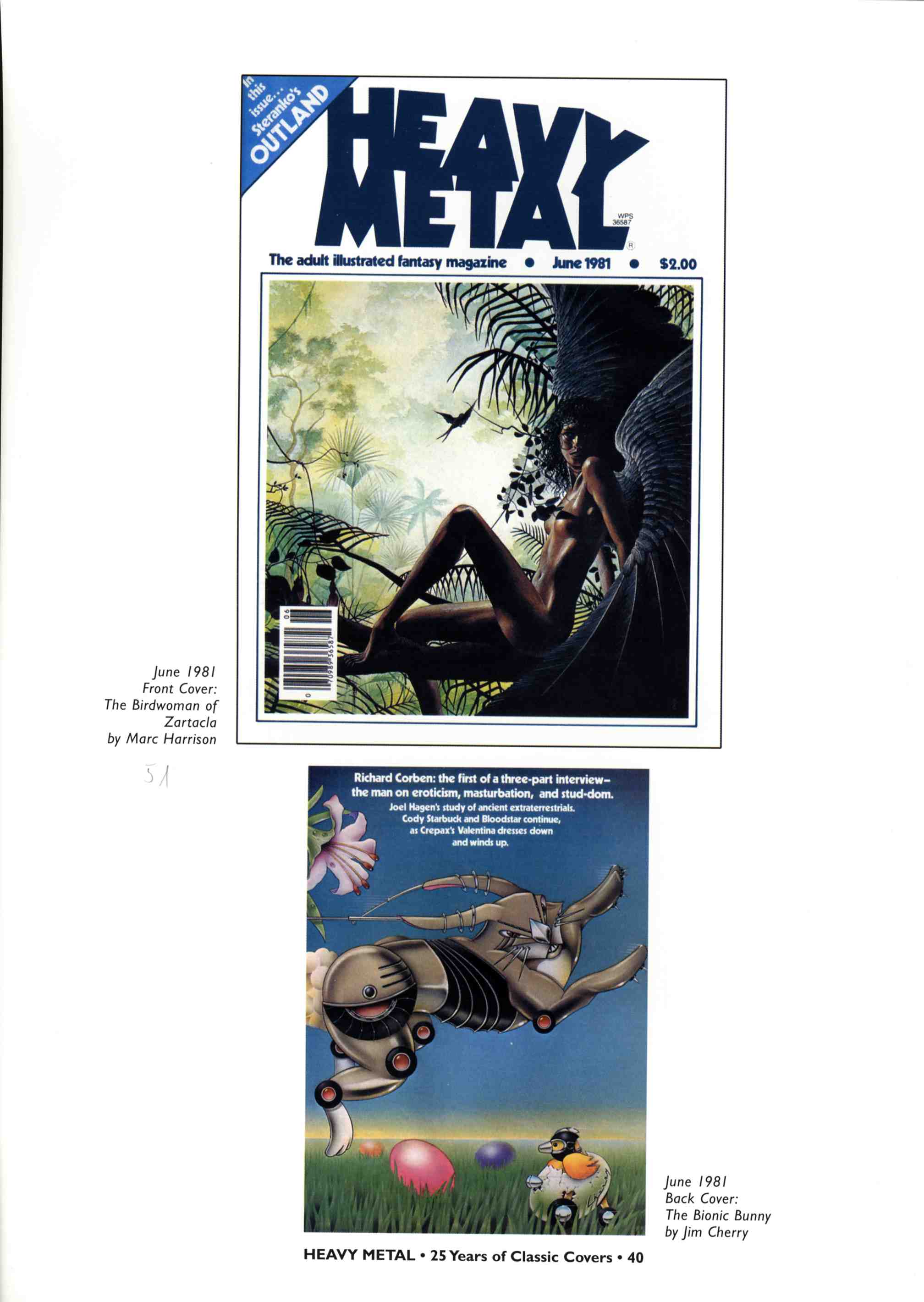 Read online Heavy Metal: 25 Years of Classic Covers comic -  Issue # TPB - 46