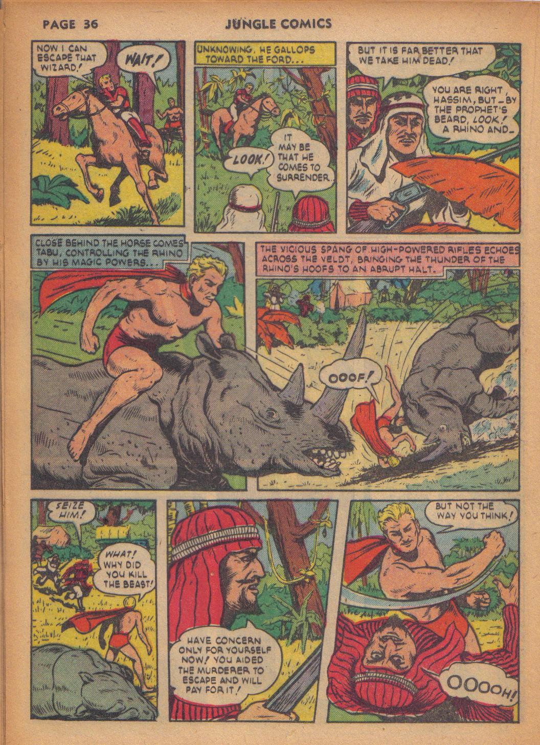 Read online Jungle Comics comic -  Issue #29 - 37