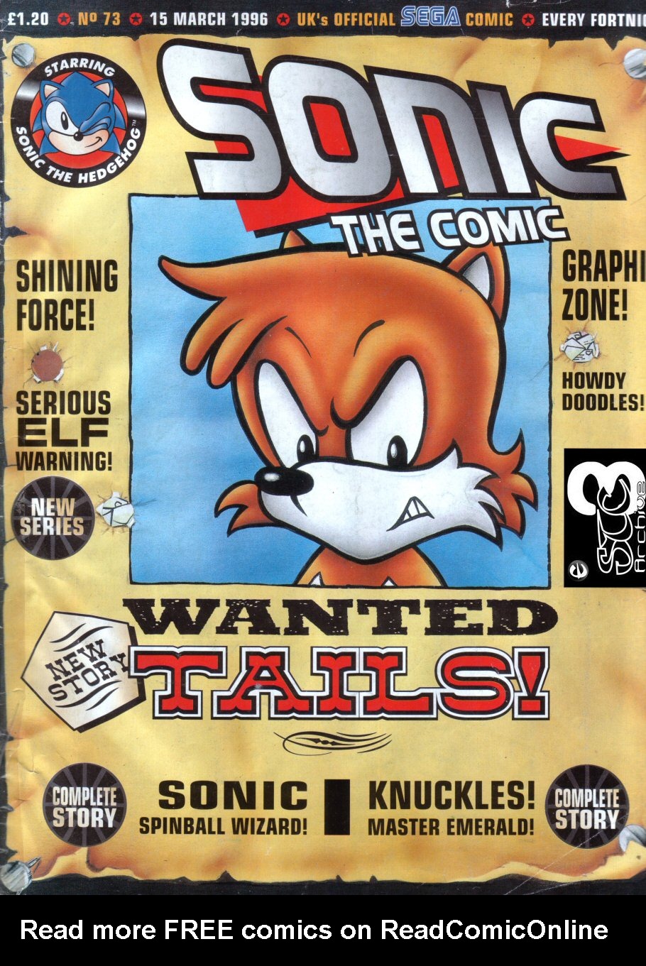 Read online Sonic the Comic comic -  Issue #73 - 1