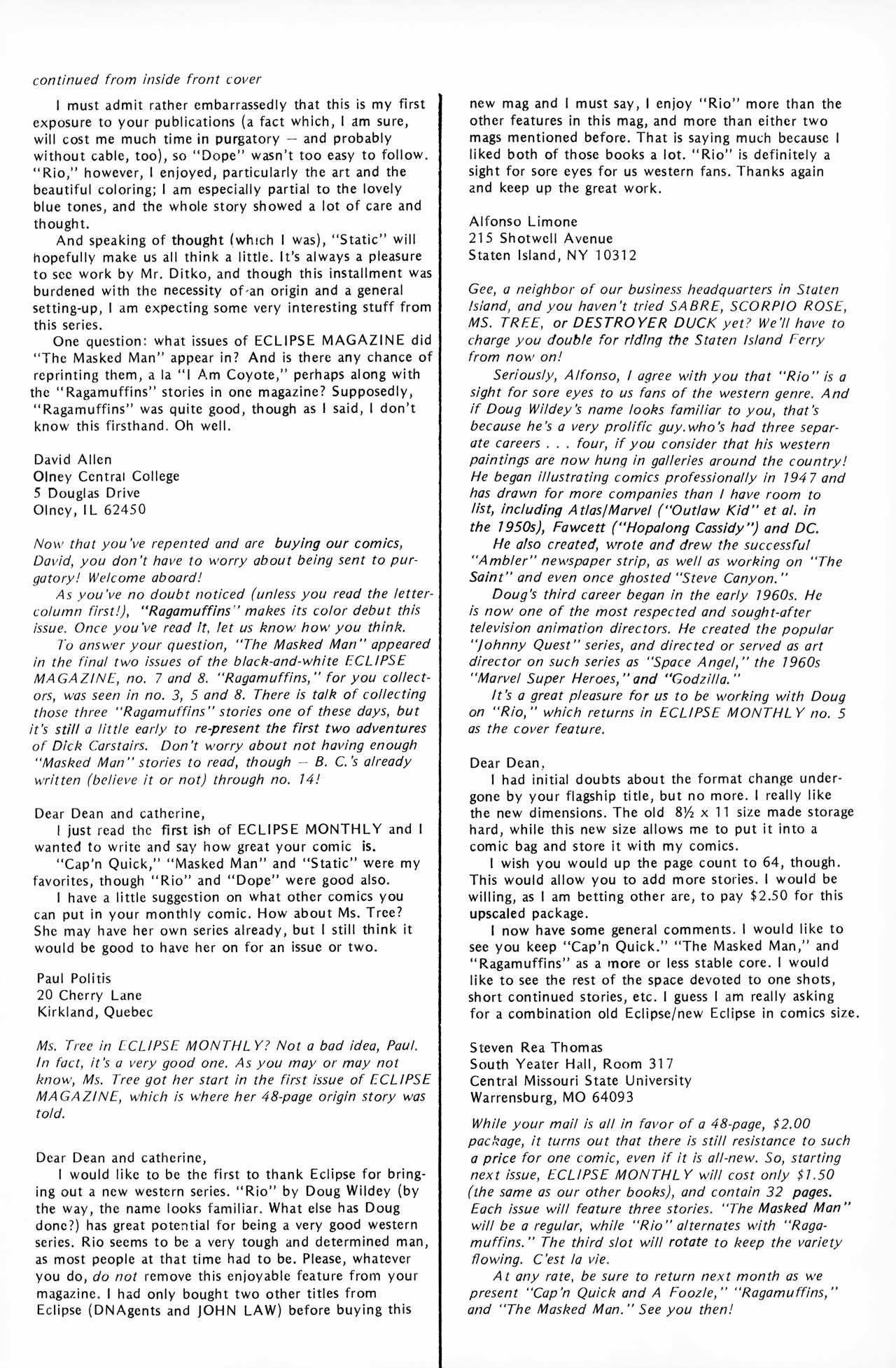 Read online Eclipse Monthly comic -  Issue #3 - 51