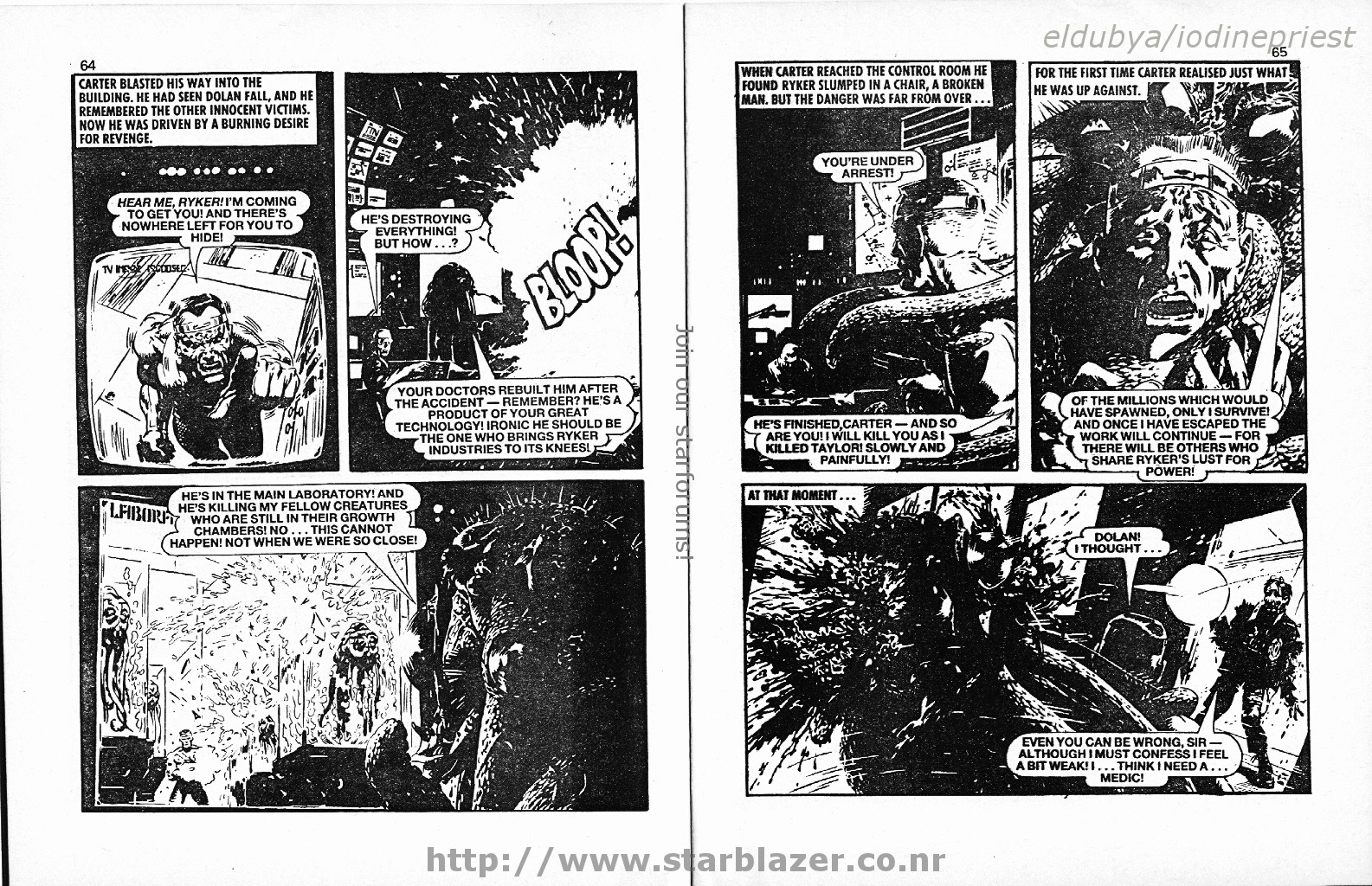 Read online Starblazer comic -  Issue #191 - 34
