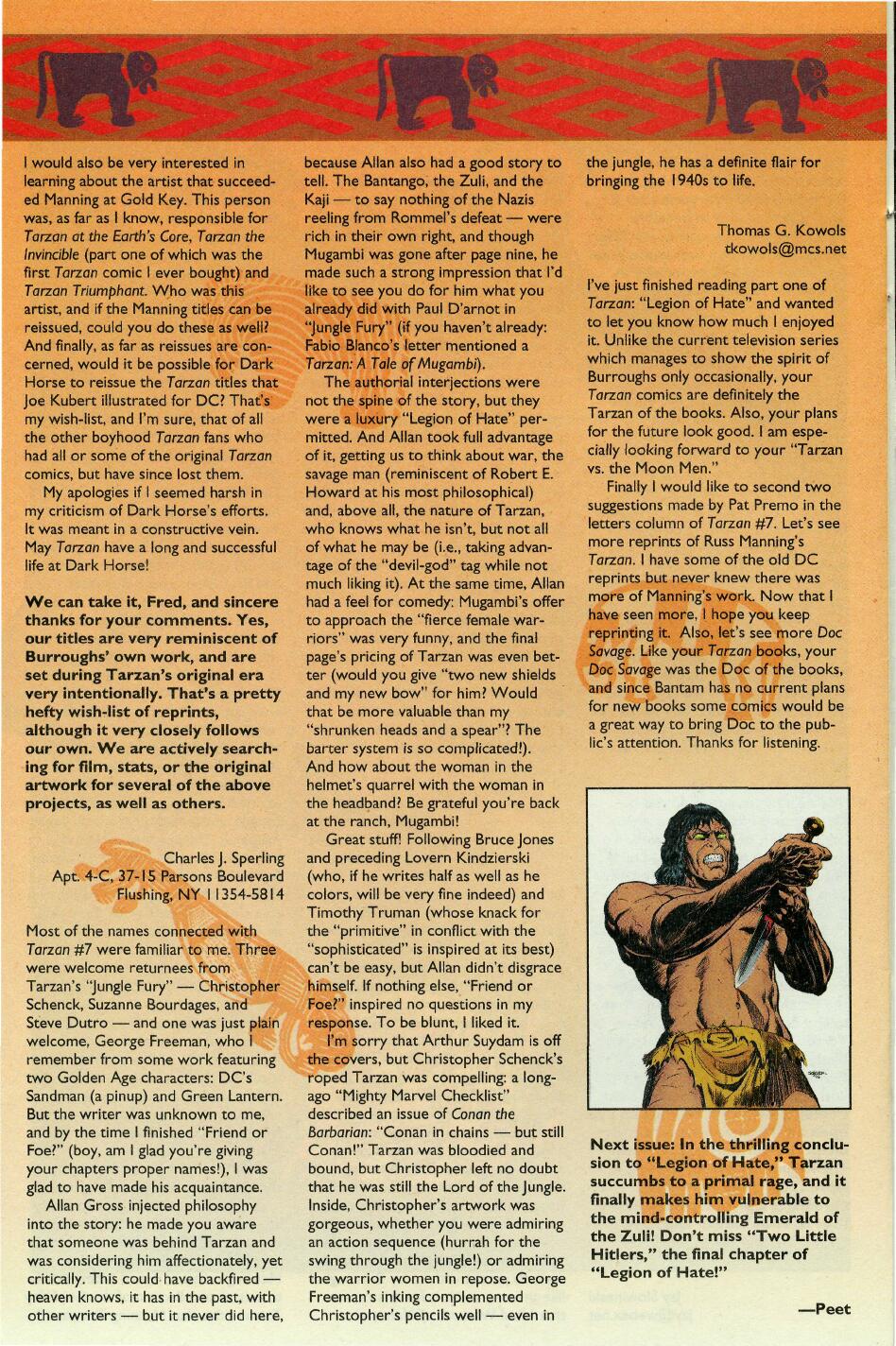 Read online Tarzan (1996) comic -  Issue #9 - 29