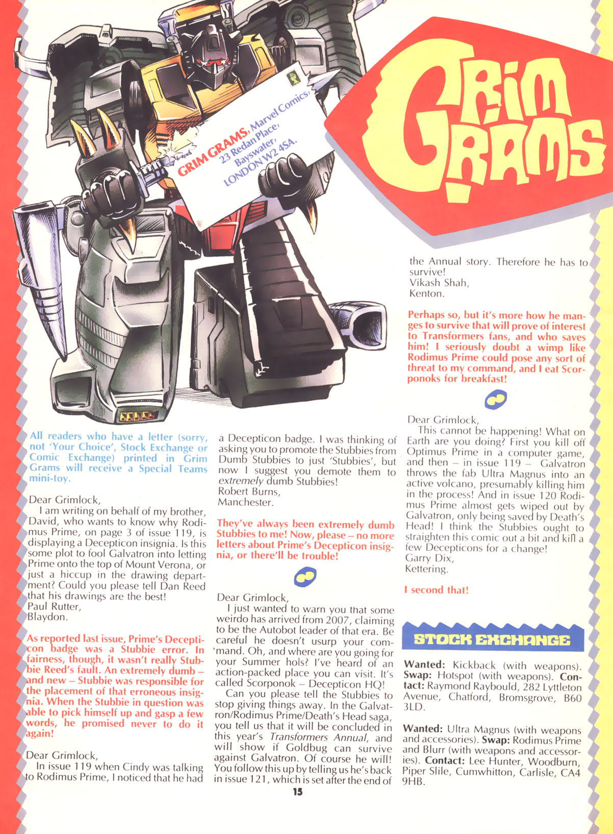 Read online The Transformers (UK) comic -  Issue #127 - 14