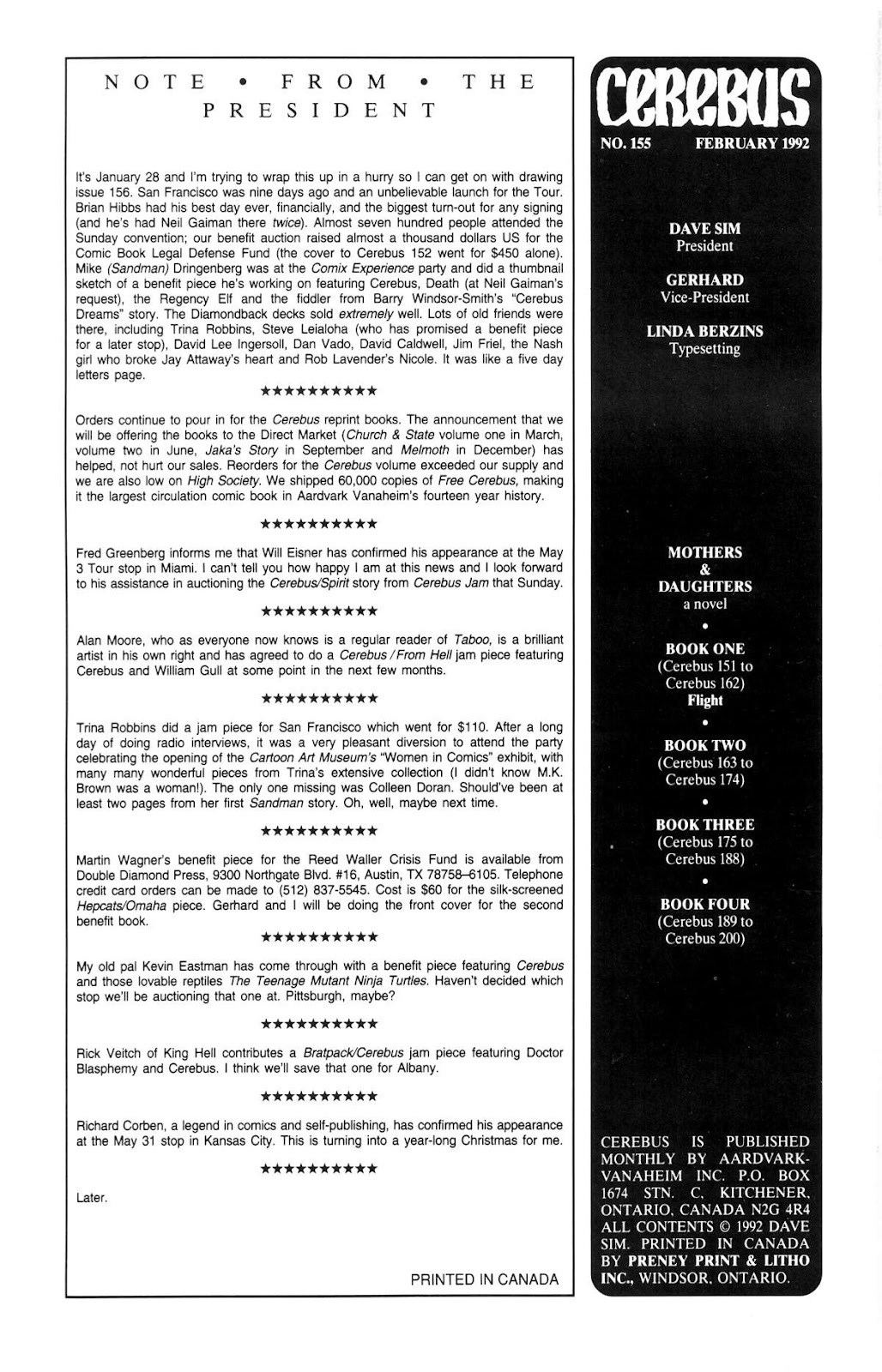 Cerebus issue 155 - Page 2