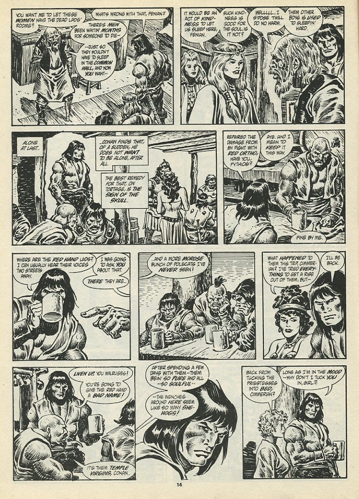 Read online The Savage Sword Of Conan comic -  Issue #198 - 16