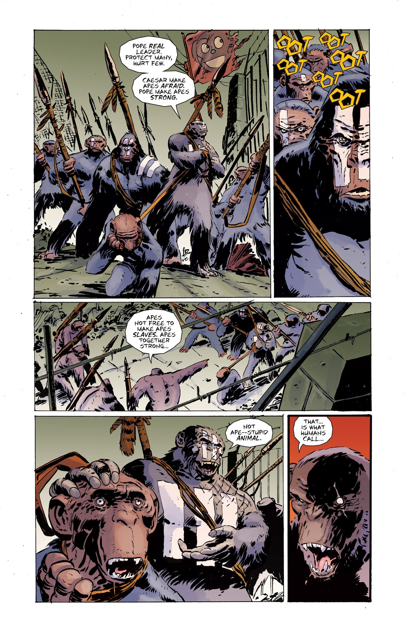 Read online Dawn of the Planet of the Apes comic -  Issue # TPB - 116