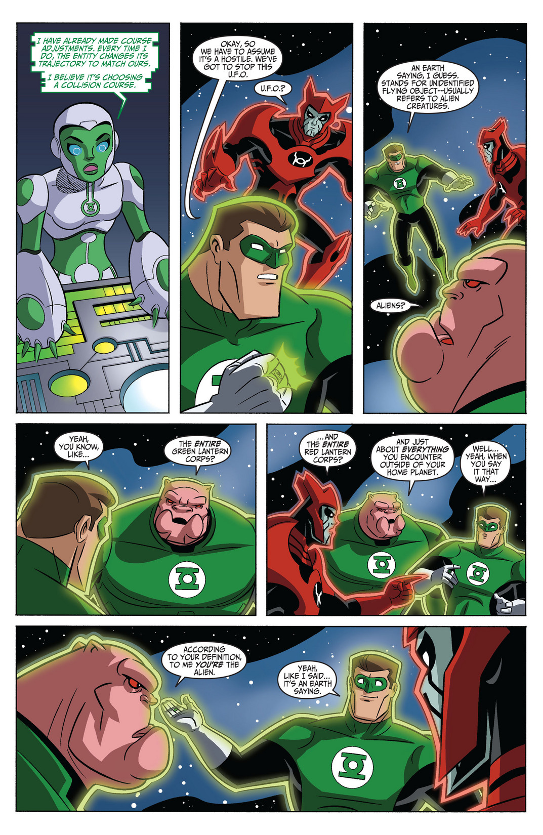 Read online Green Lantern: The Animated Series comic -  Issue #7 - 8