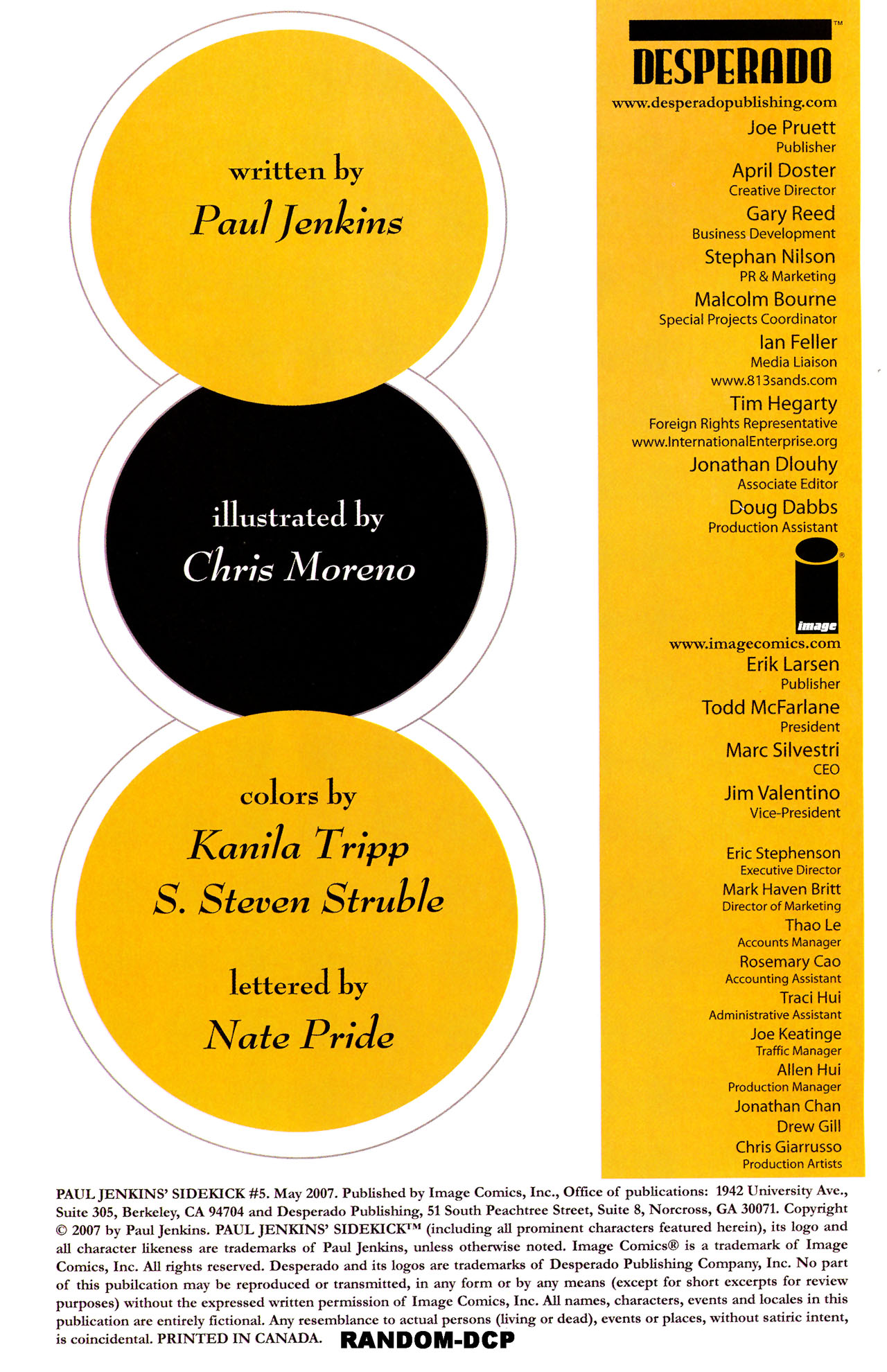 Read online Paul Jenkins' Sidekick comic -  Issue #5 - 2