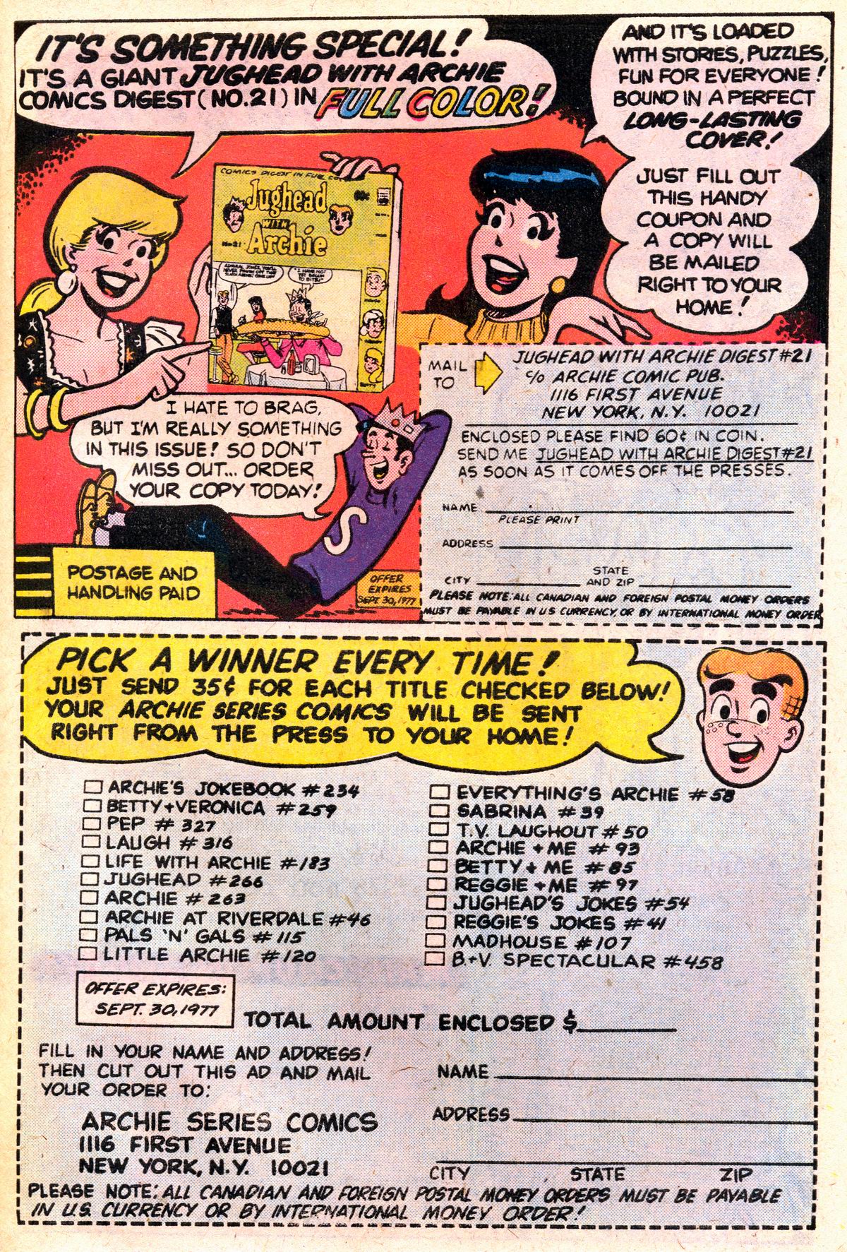 Read online Life With Archie (1958) comic -  Issue #182 - 22