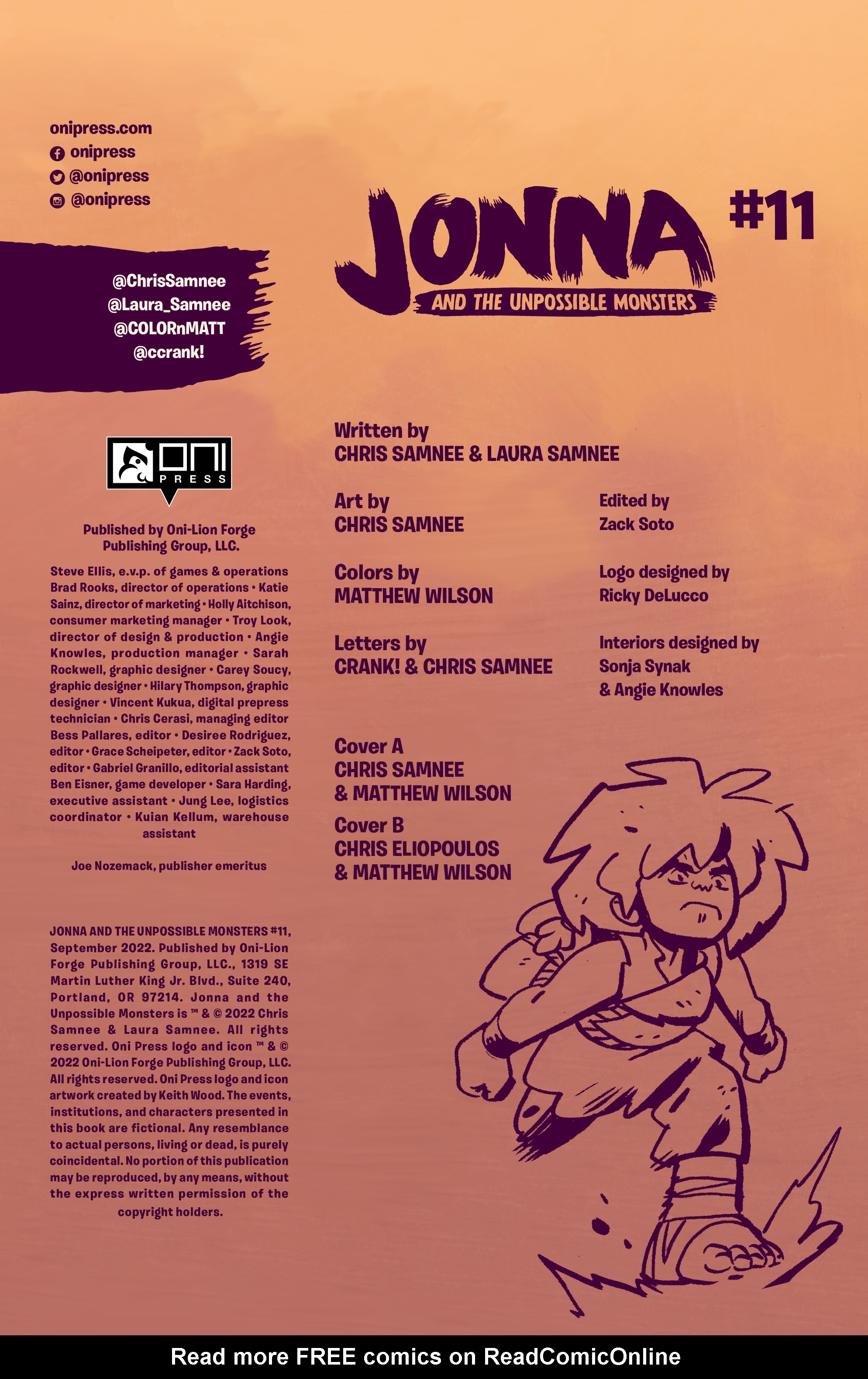 Read online Jonna and the Unpossible Monsters comic -  Issue #11 - 2
