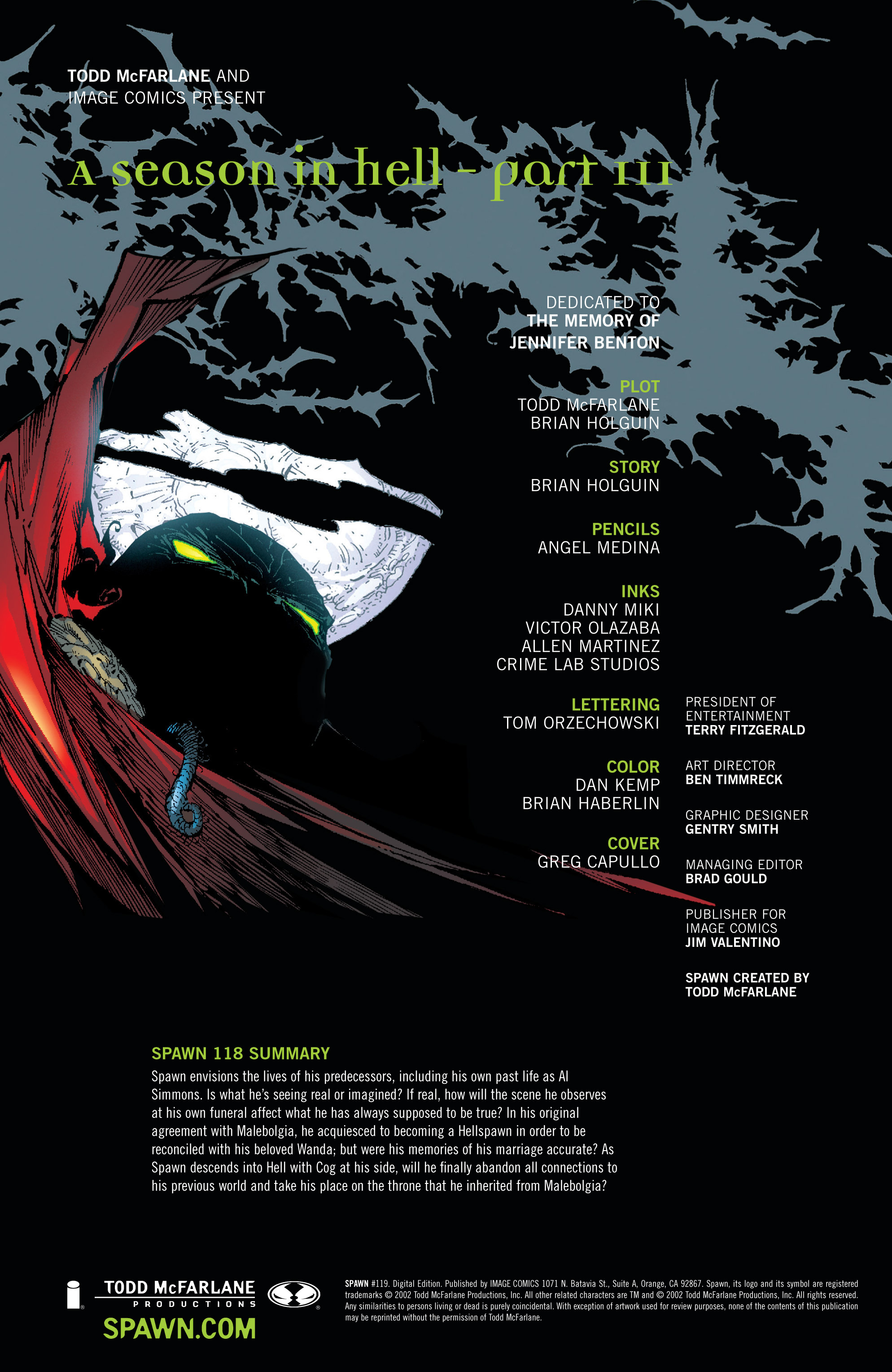 Read online Spawn comic -  Issue #119 - 2