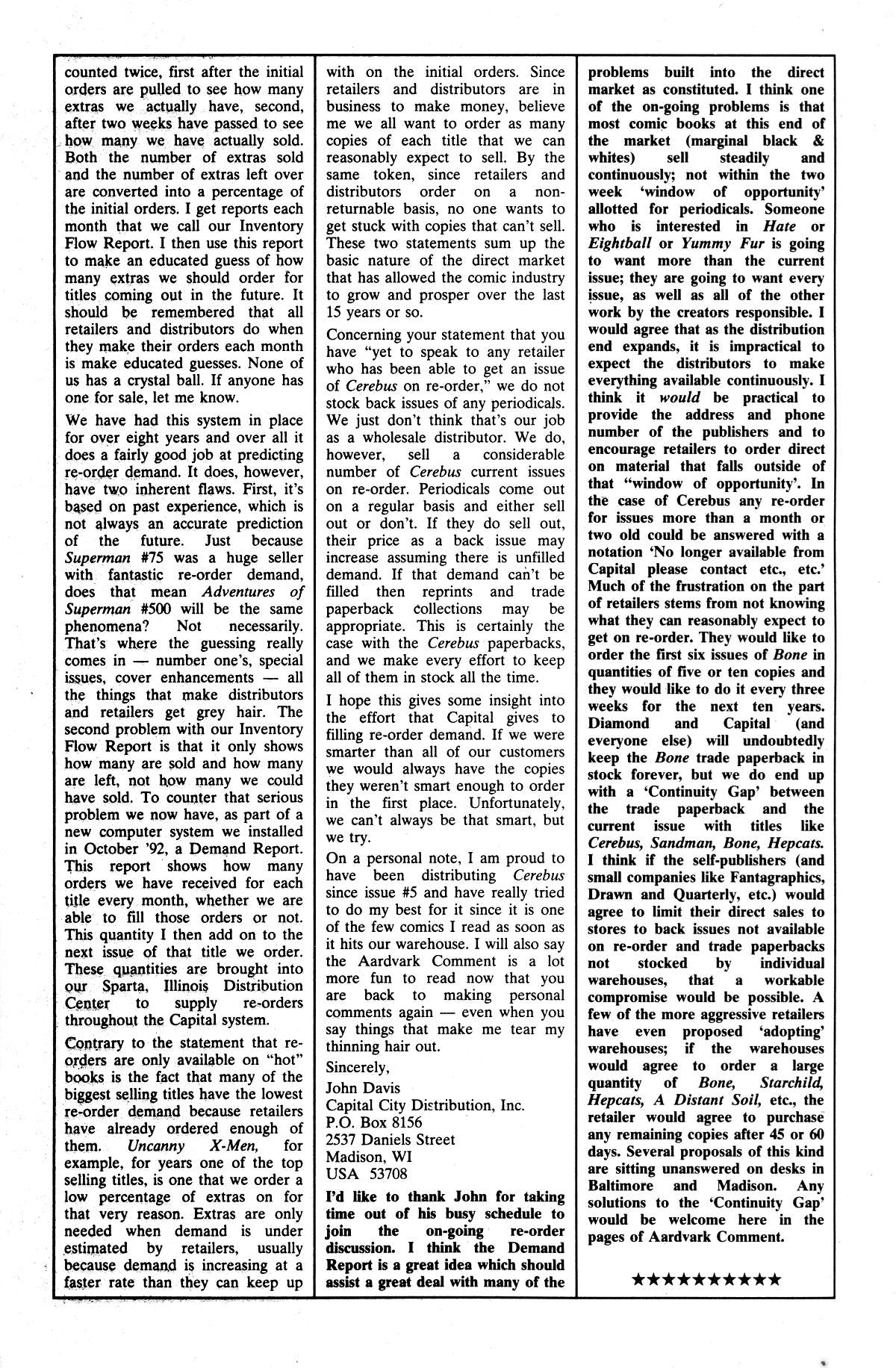 Read online Cerebus comic -  Issue #172 - 22