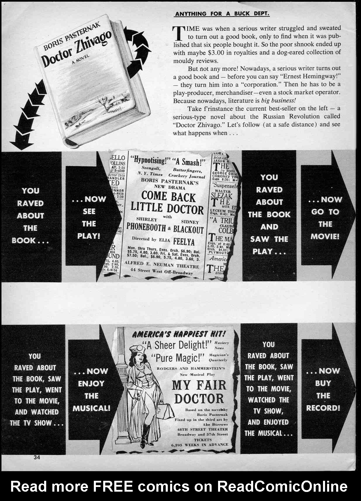 Read online MAD comic -  Issue #49 - 36