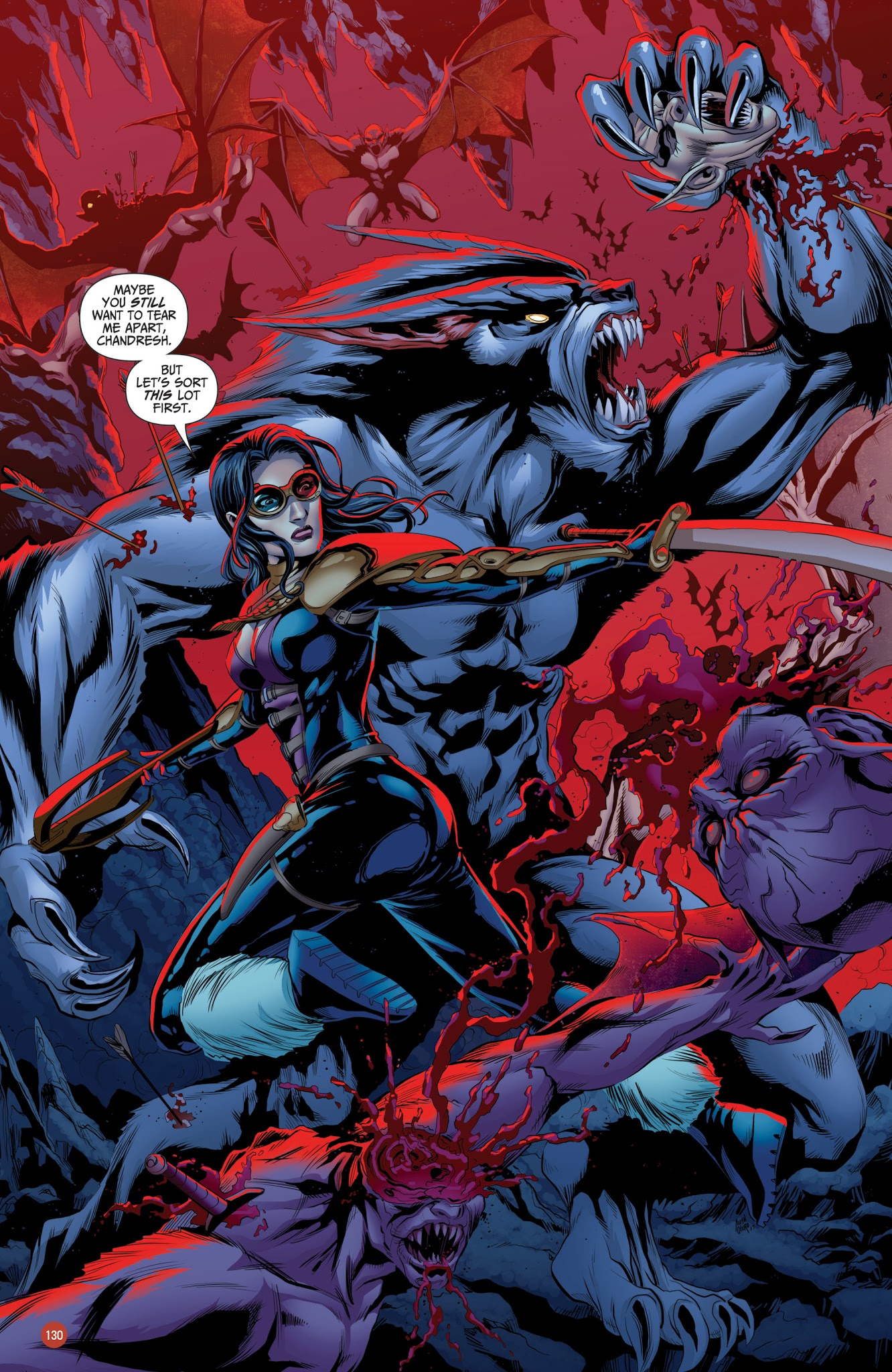 Read online Van Helsing vs. Werewolf comic -  Issue # _TPB 1 - 130