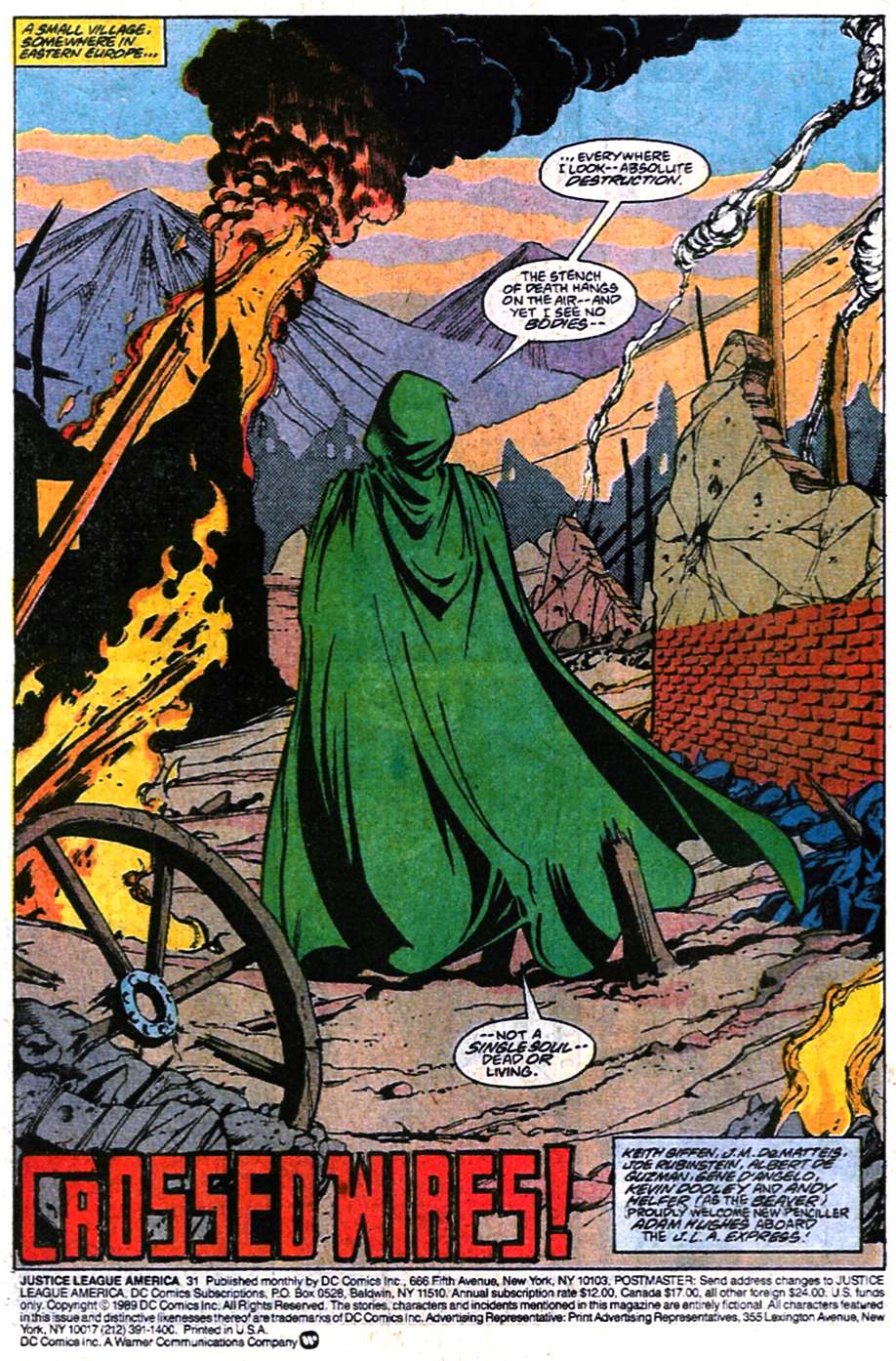 Read online Justice League America comic -  Issue #31 - 2