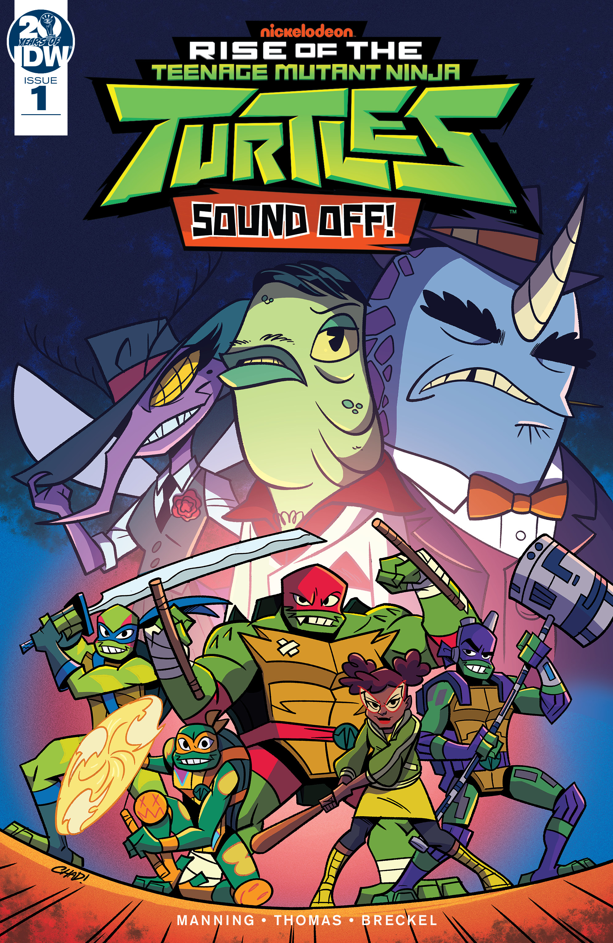 Read online Rise of the Teenage Mutant Ninja Turtles: Sound Off! comic -  Issue #1 - 1