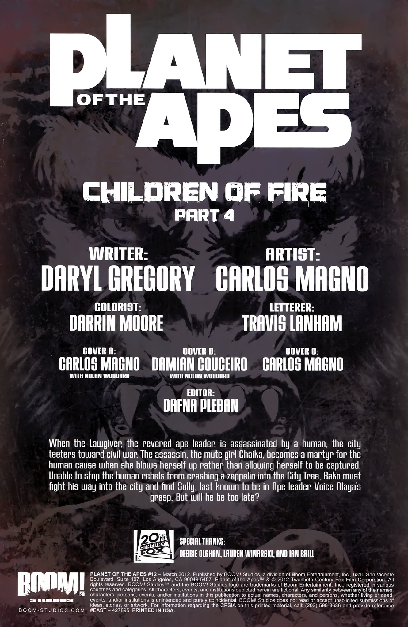 Read online Planet of the Apes (2011) comic -  Issue #12 - 4