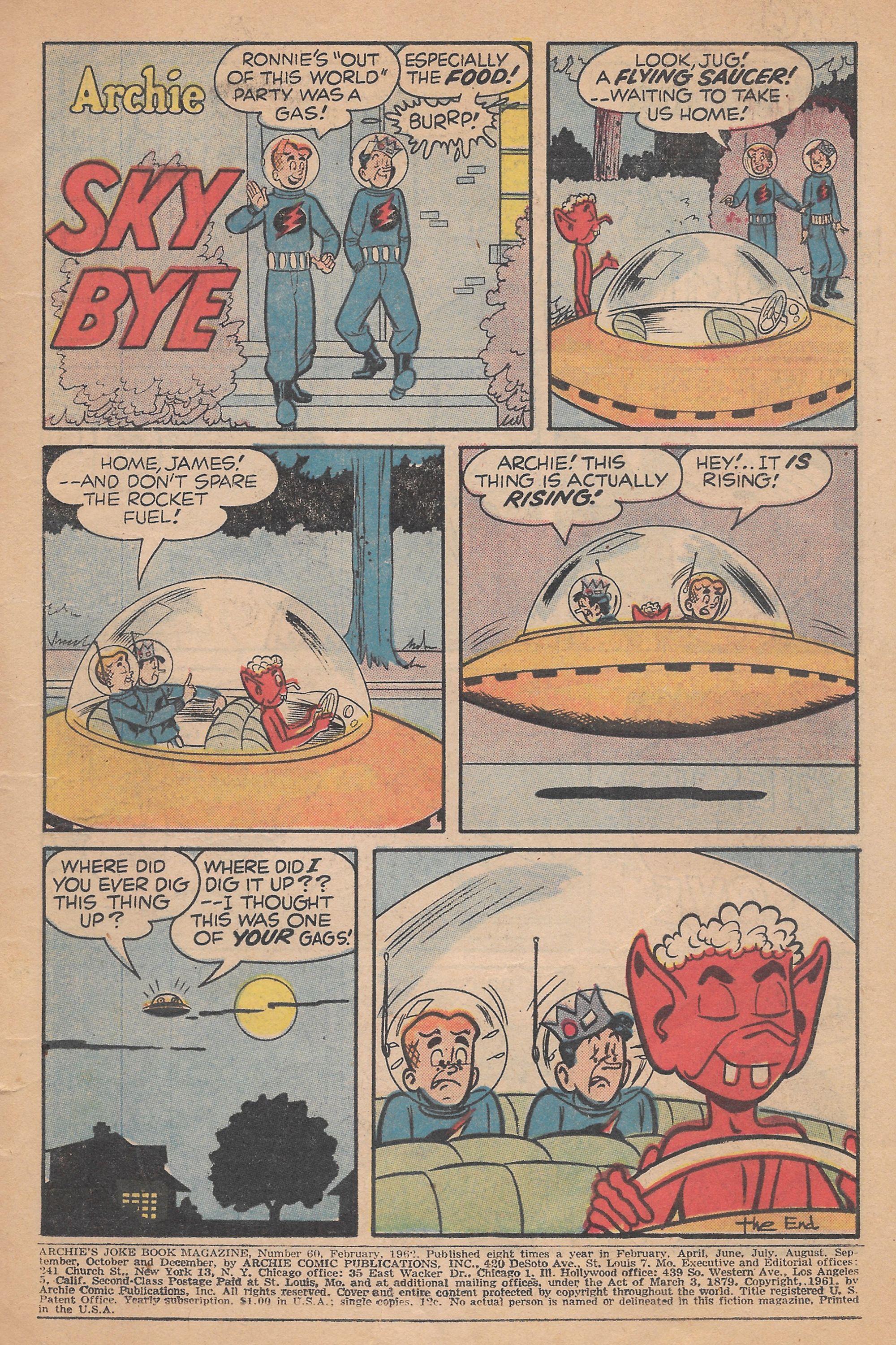 Read online Archie's Joke Book Magazine comic -  Issue #60 - 3