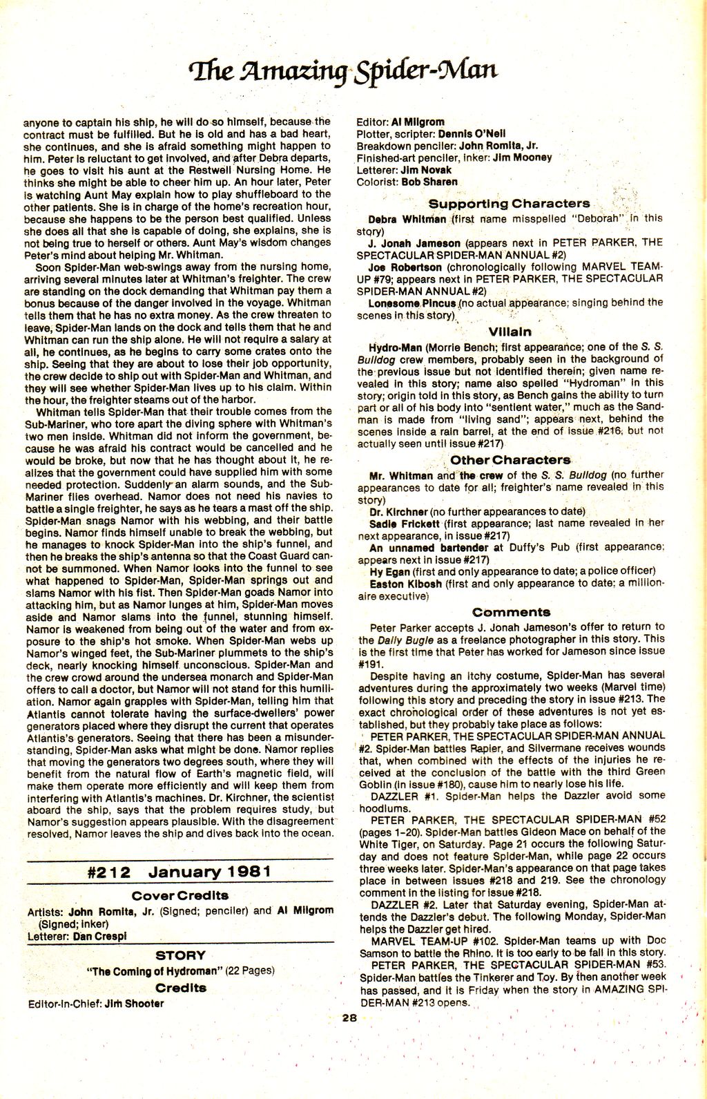 Read online The Official Marvel Index to The Amazing Spider-Man comic -  Issue #9 - 30