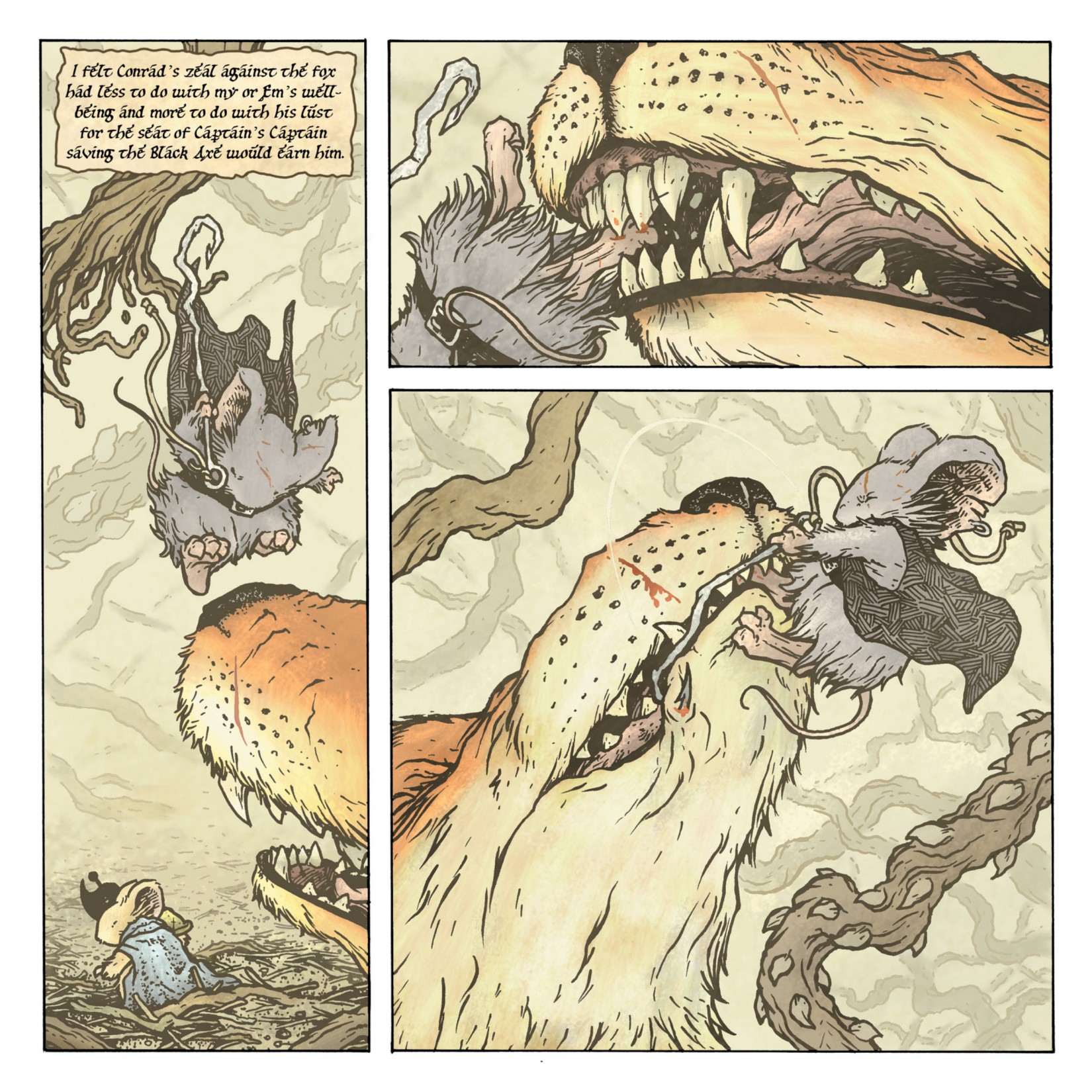 Read online Mouse Guard: The Black Axe comic -  Issue #4 - 16