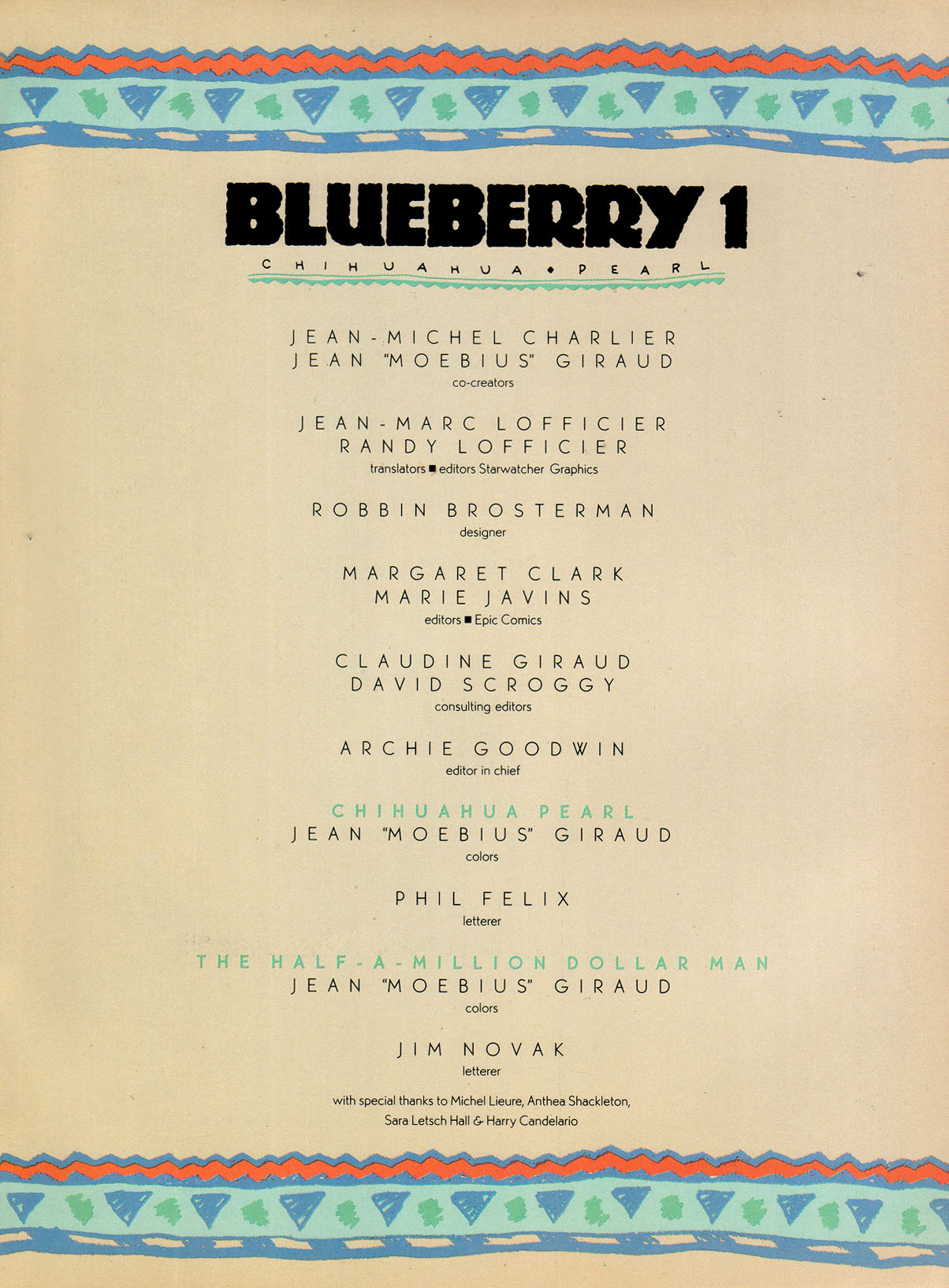 Read online Epic Graphic Novel: Blueberry comic -  Issue #1 - 3