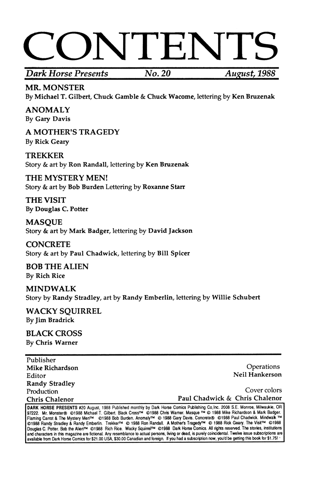 Read online Dark Horse Presents (1986) comic -  Issue #20 - 2