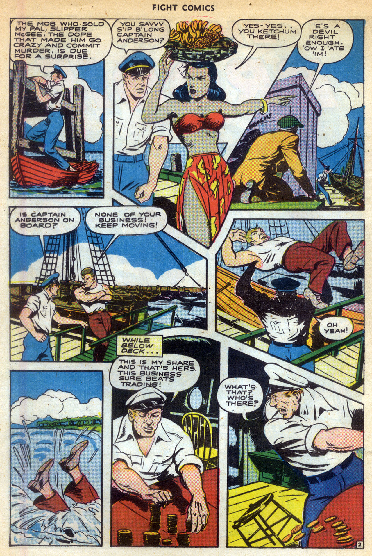 Read online Fight Comics comic -  Issue #33 - 36