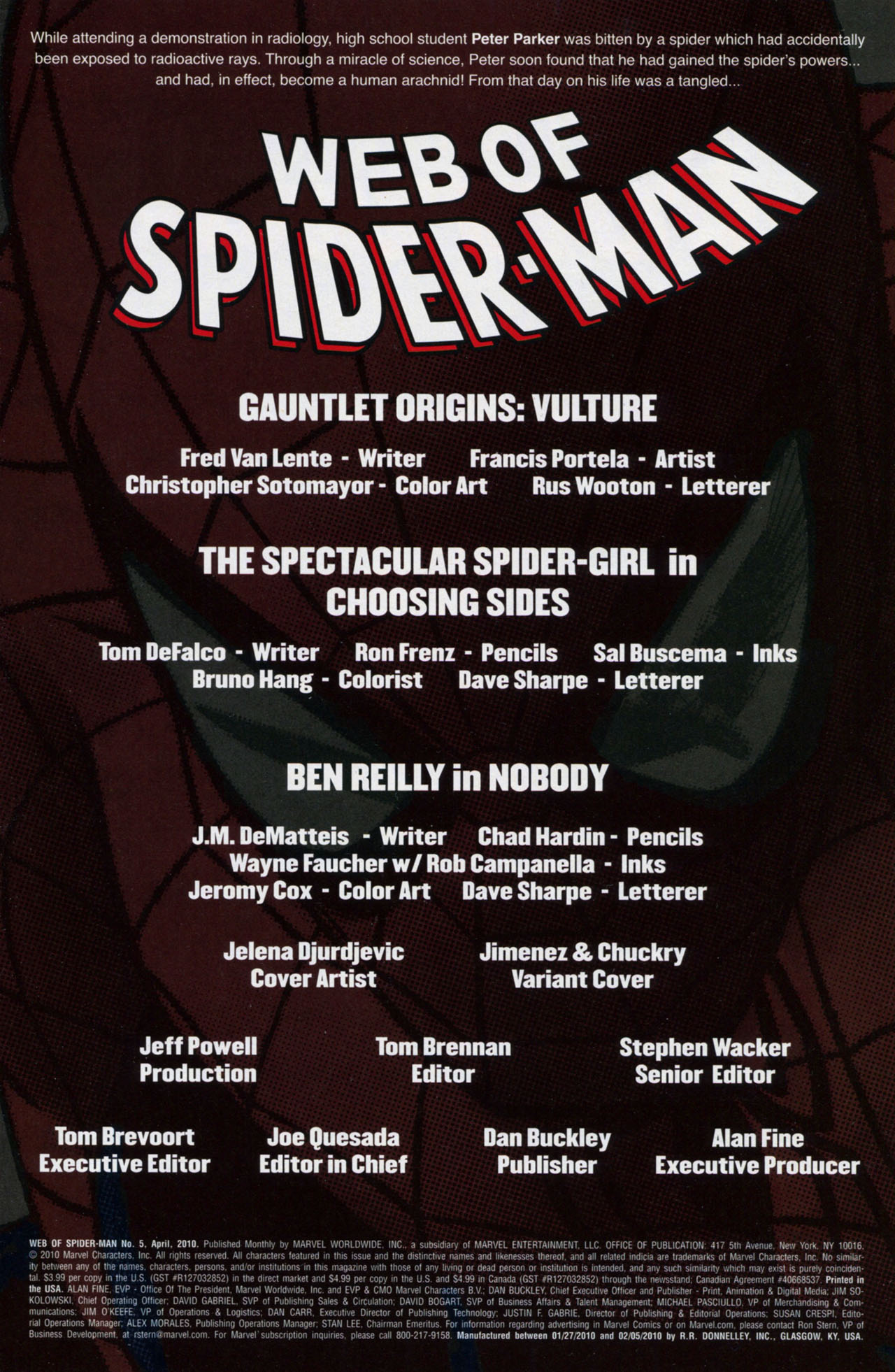 Read online Web of Spider-Man (2009) comic -  Issue #5 - 2