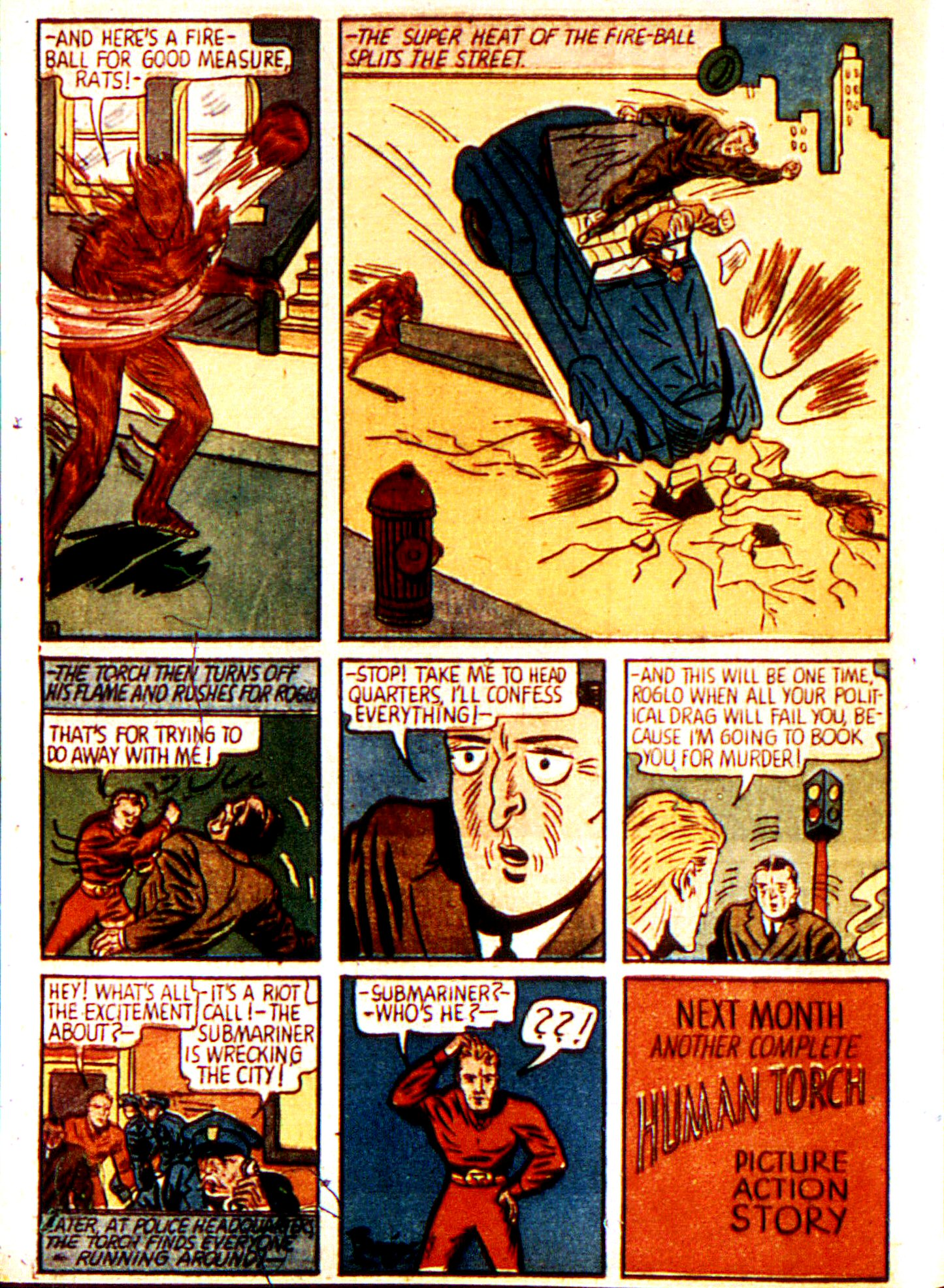 Read online Marvel Mystery Comics comic -  Issue #7 - 14