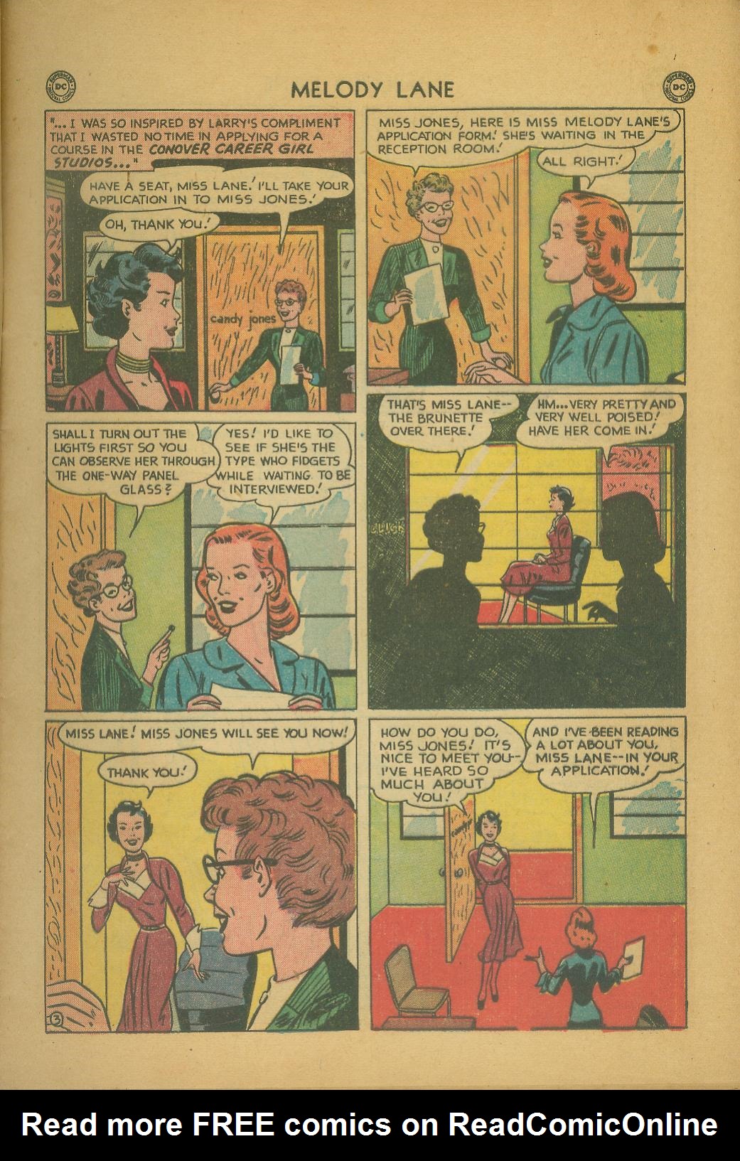 Read online Miss Melody Lane of Broadway comic -  Issue #1 - 5