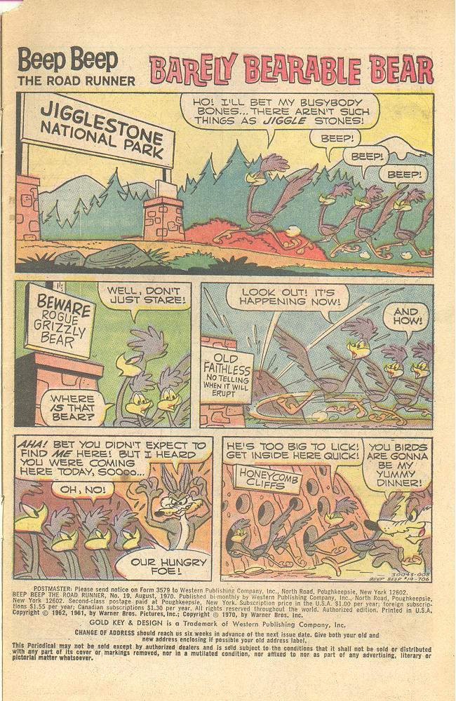Read online Beep Beep The Road Runner comic -  Issue #19 - 2