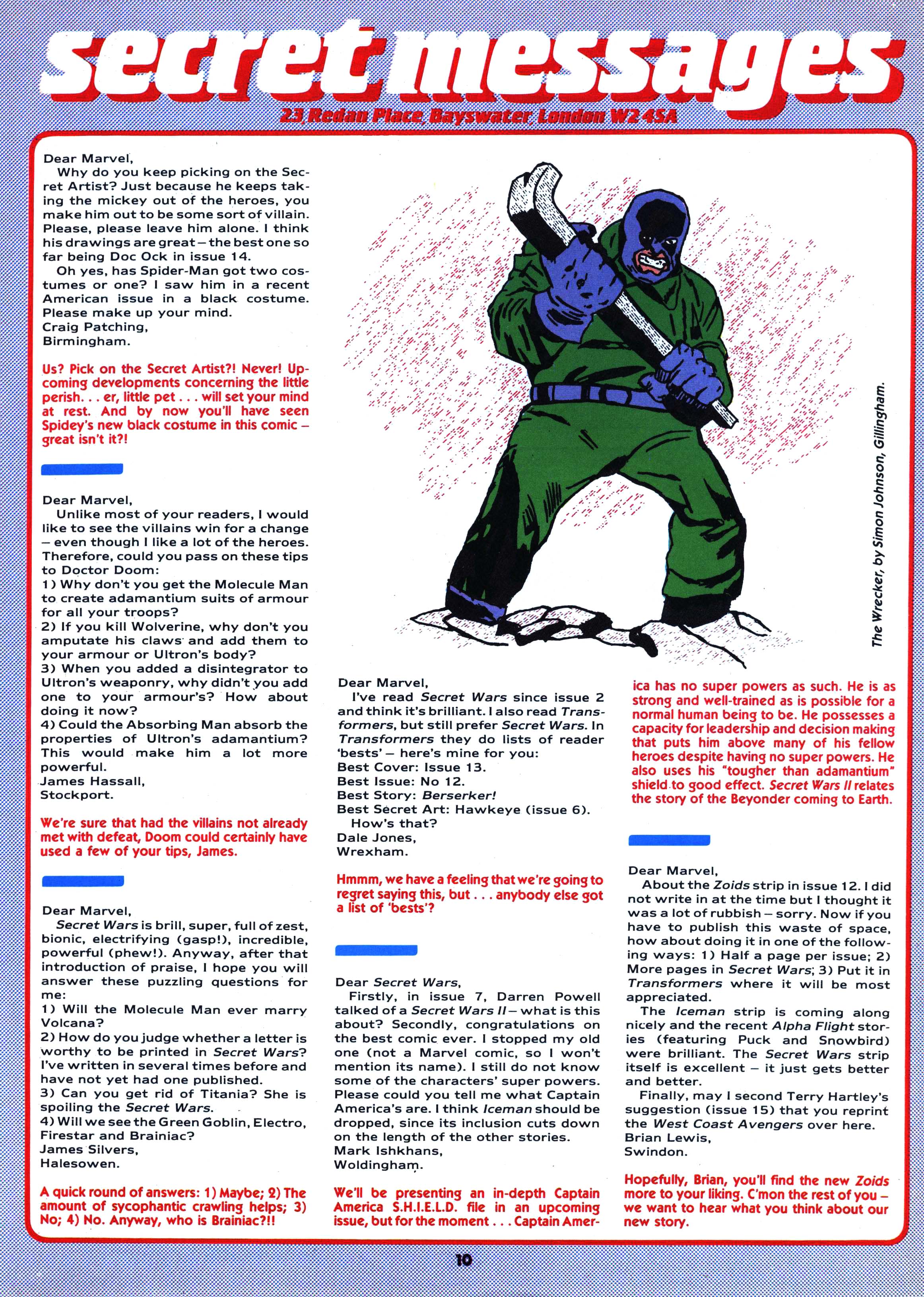 Read online Secret Wars (1985) comic -  Issue #19 - 10
