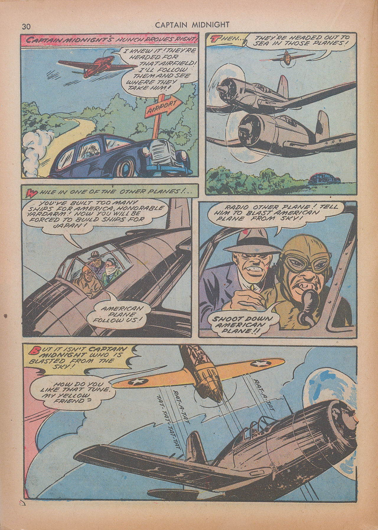 Read online Captain Midnight (1942) comic -  Issue #7 - 30