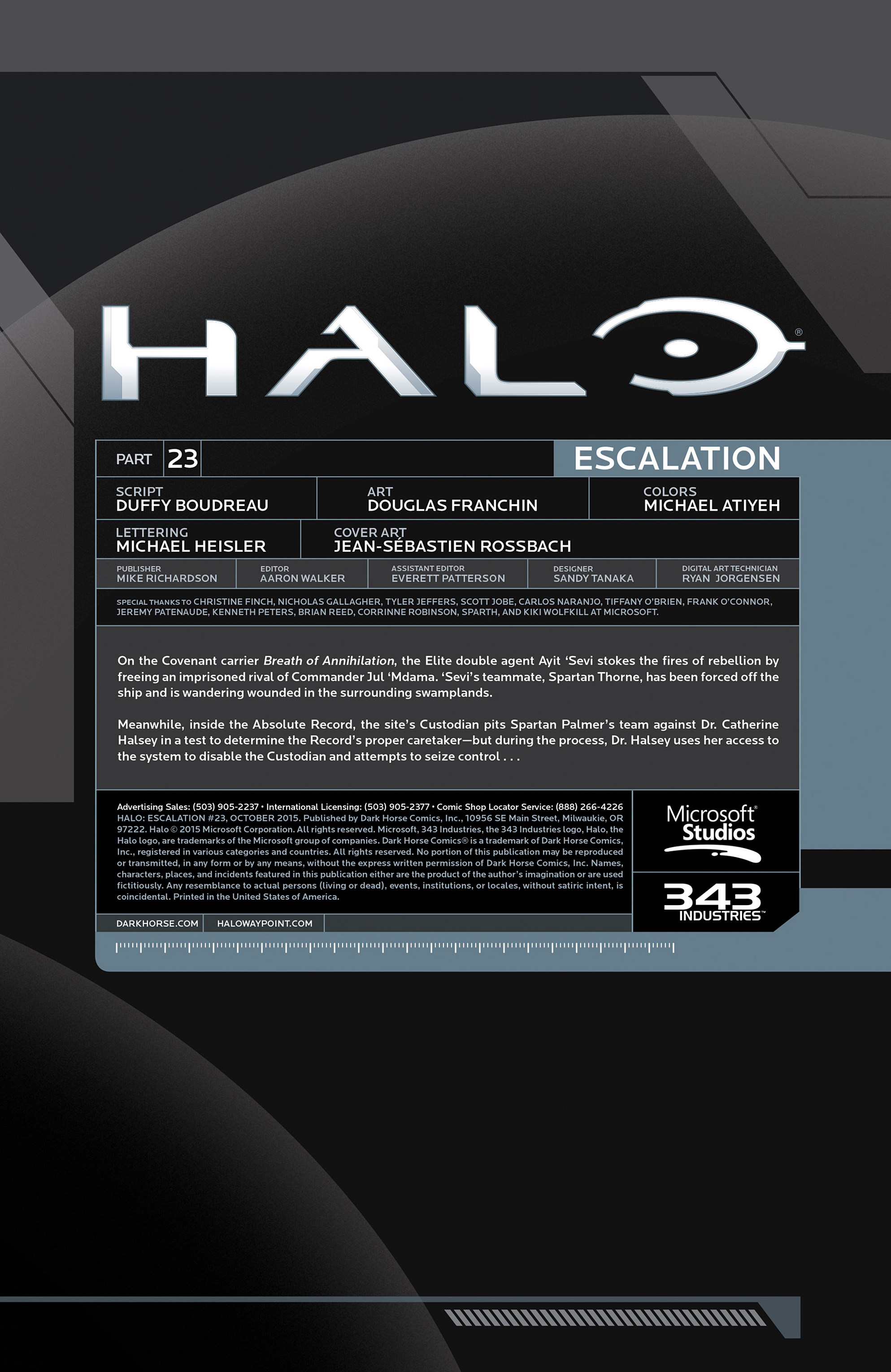Read online Halo: Escalation comic -  Issue #23 - 2