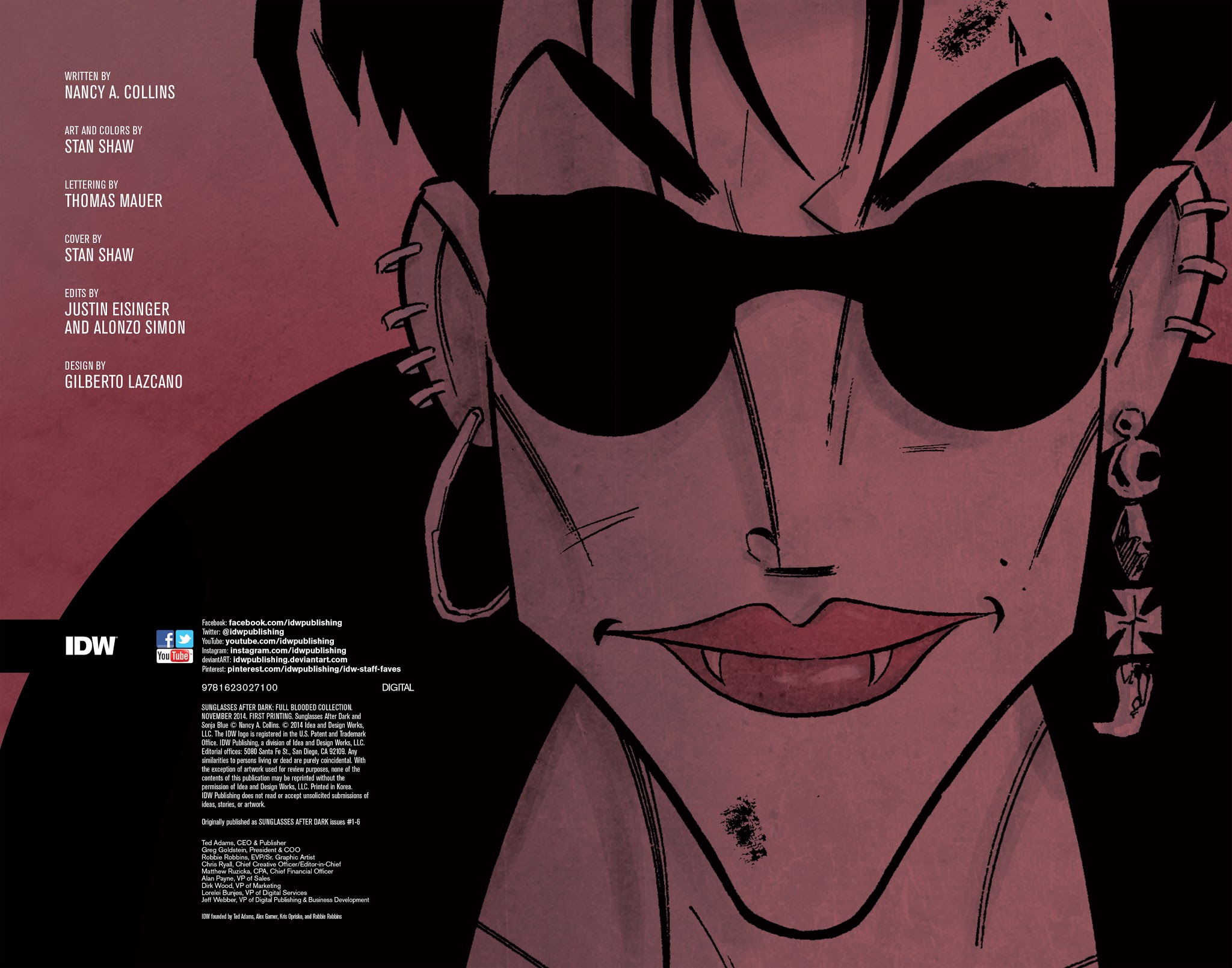 Read online Sunglasses After Dark: Full Blooded Collection comic -  Issue # TPB - 3