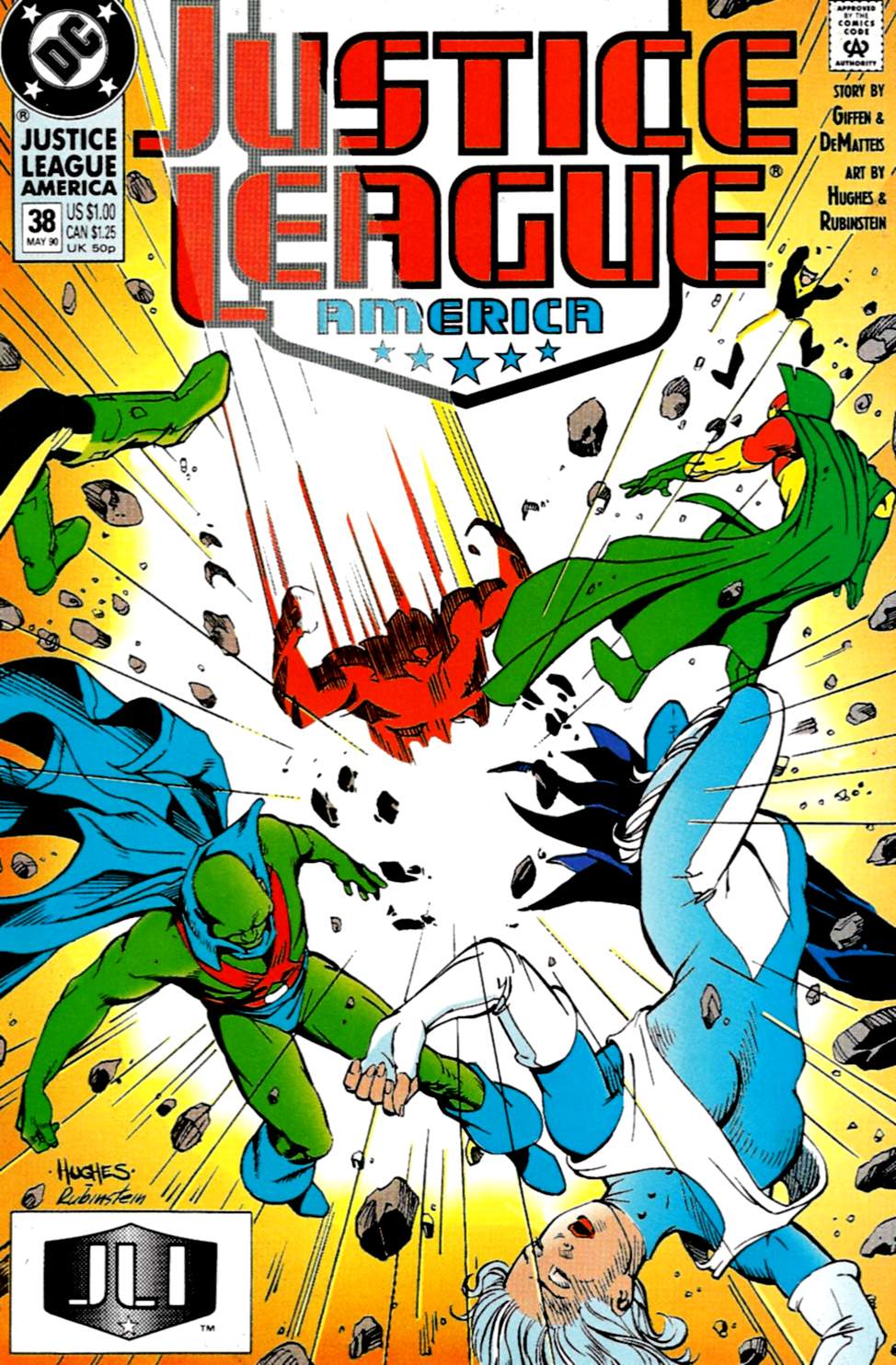 Read online Justice League America comic -  Issue #38 - 1