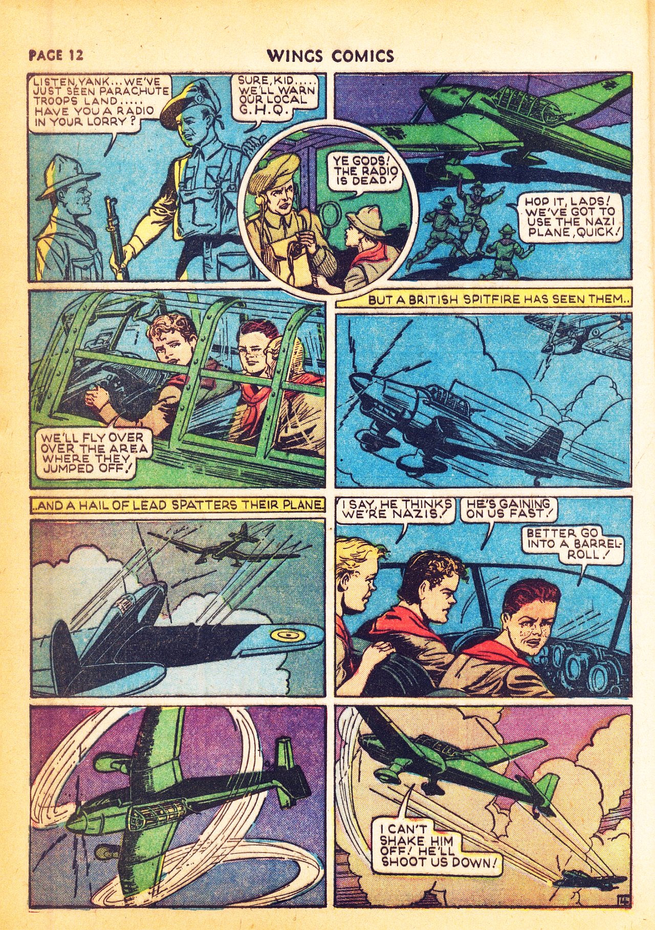 Read online Wings Comics comic -  Issue #4 - 14