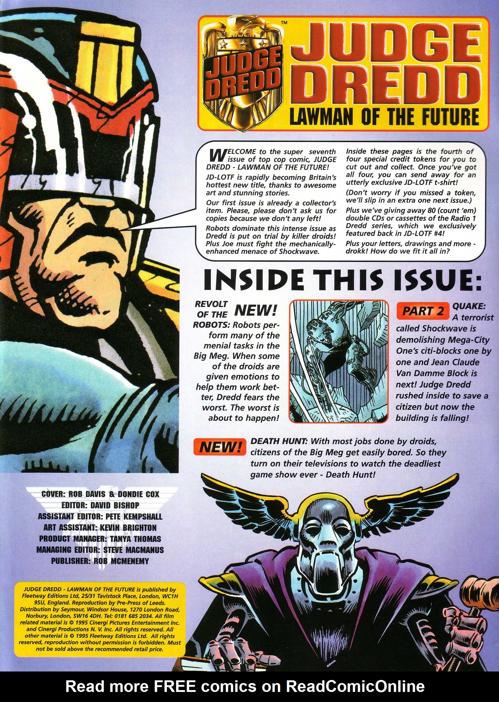 Read online Judge Dredd Lawman of the Future comic -  Issue #7 - 2