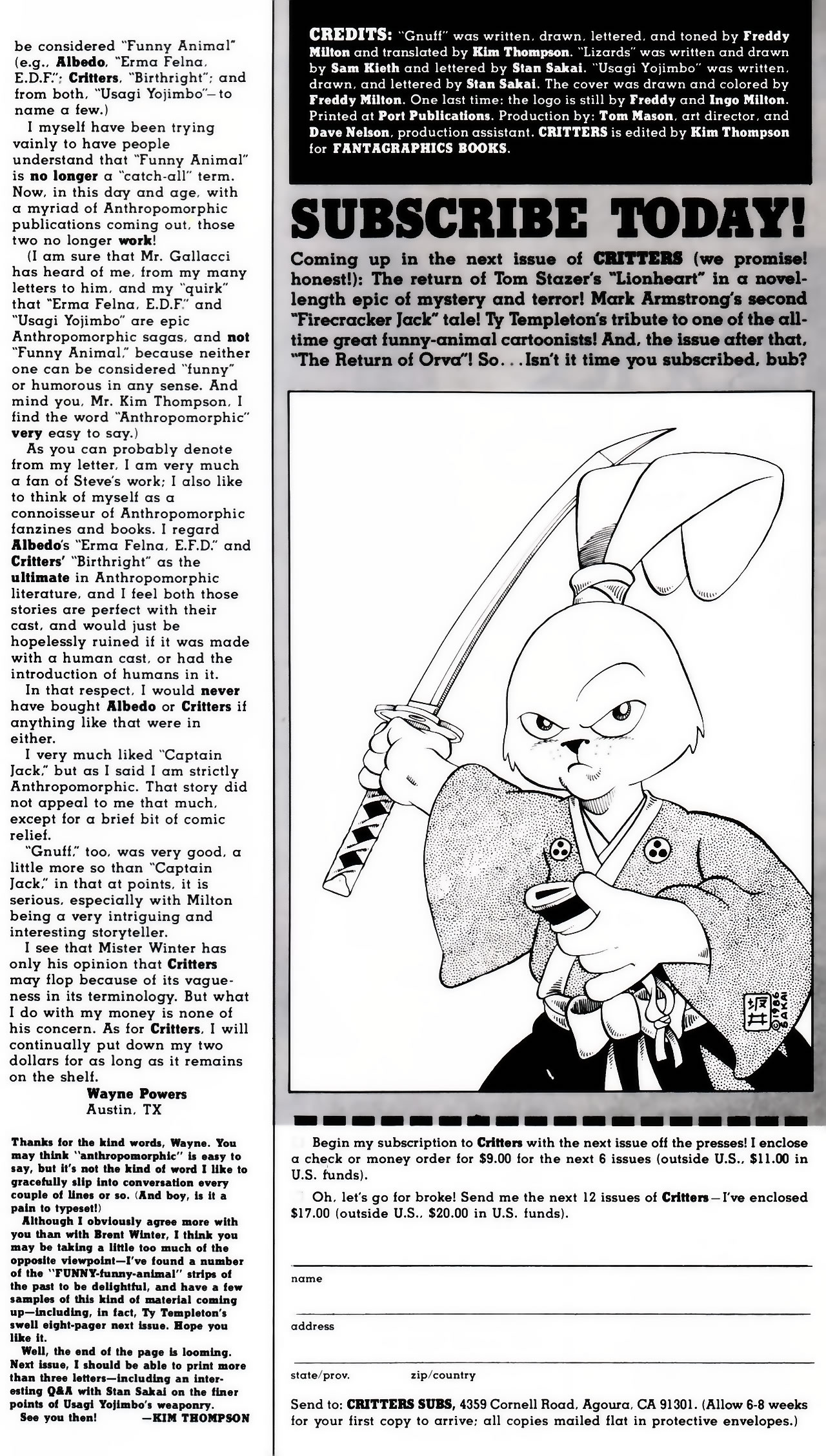 Read online Critters comic -  Issue #7 - 33