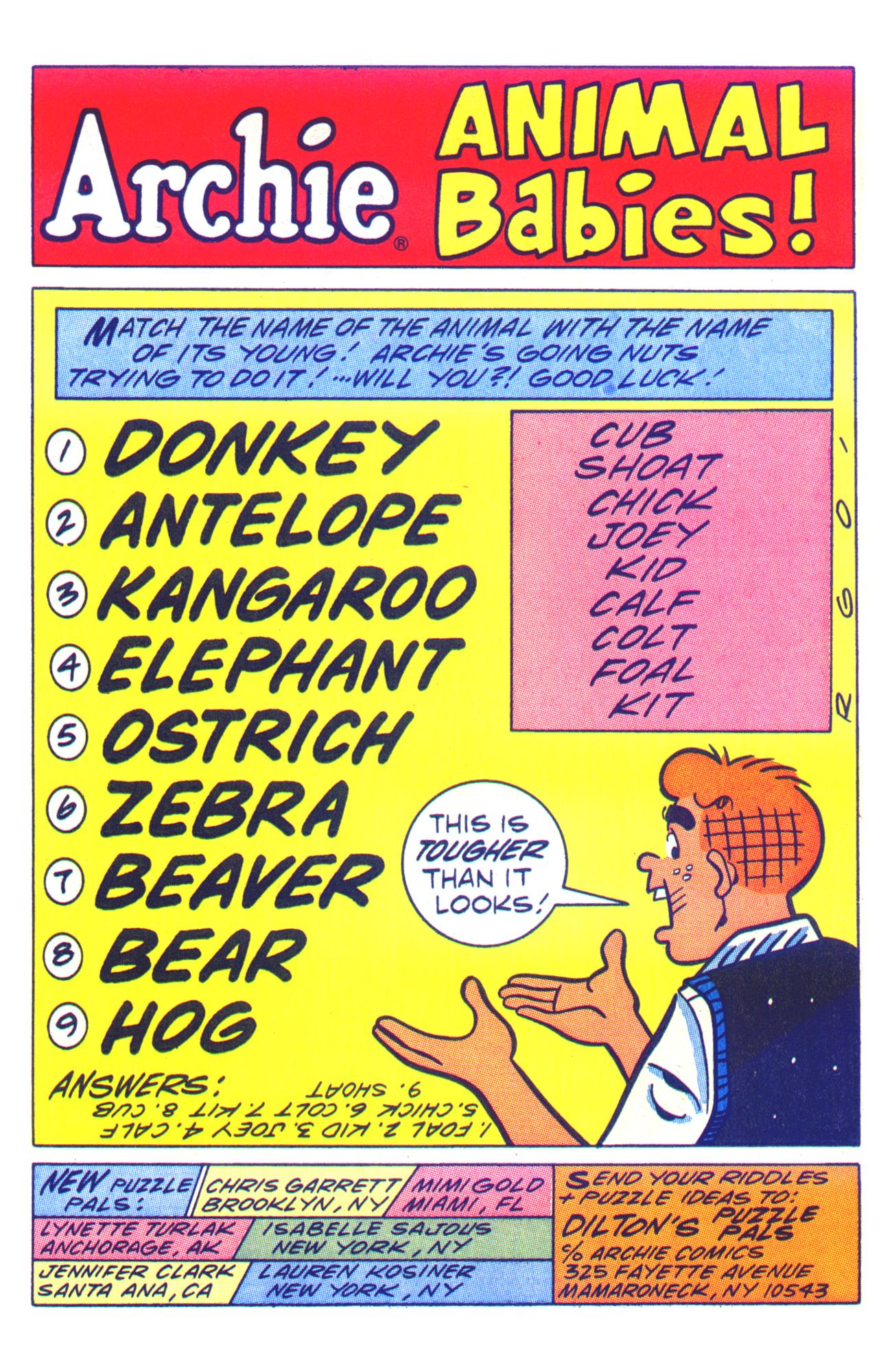 Read online Archie Giant Series Magazine comic -  Issue #599 - 11