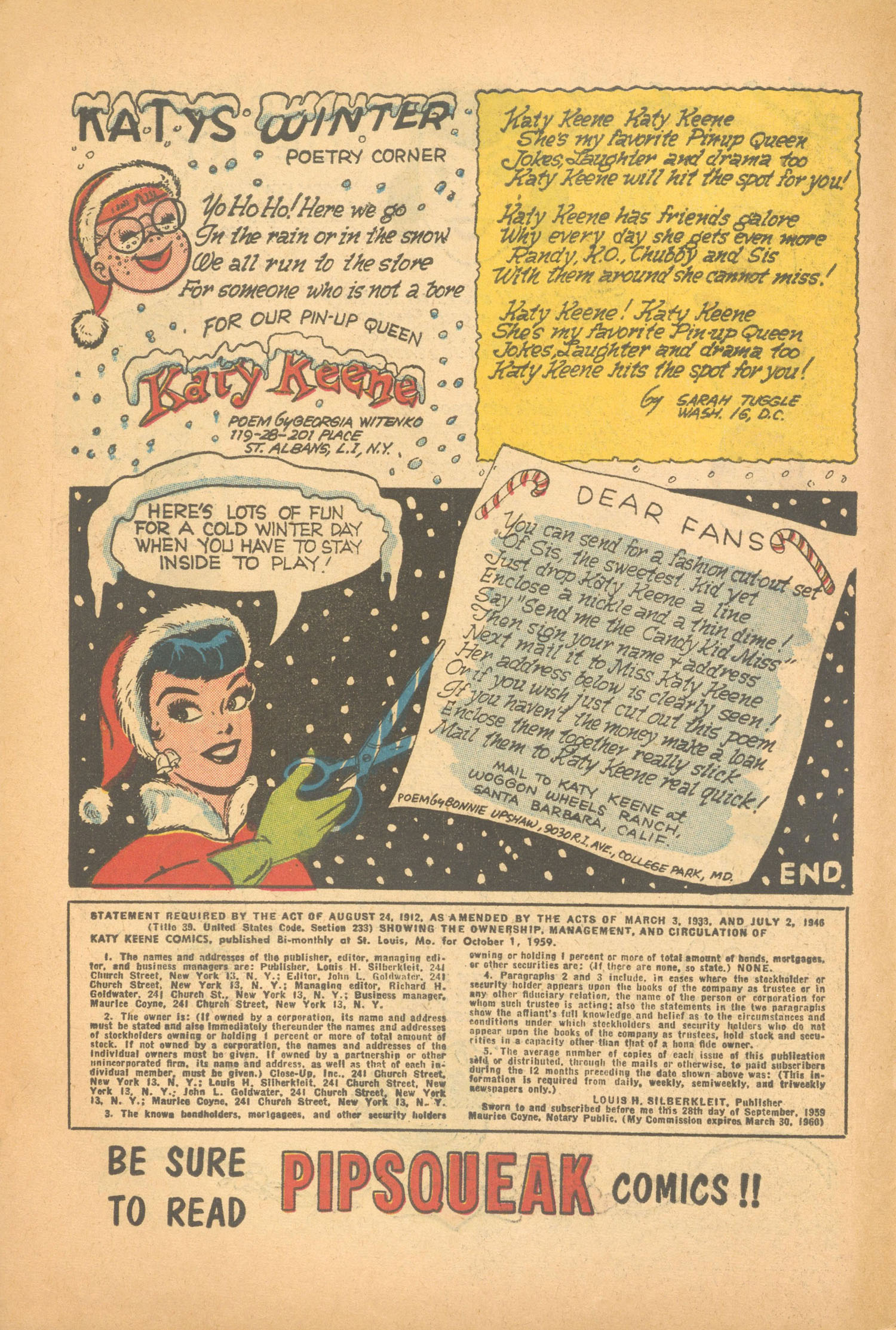 Read online Katy Keene (1949) comic -  Issue #52 - 18