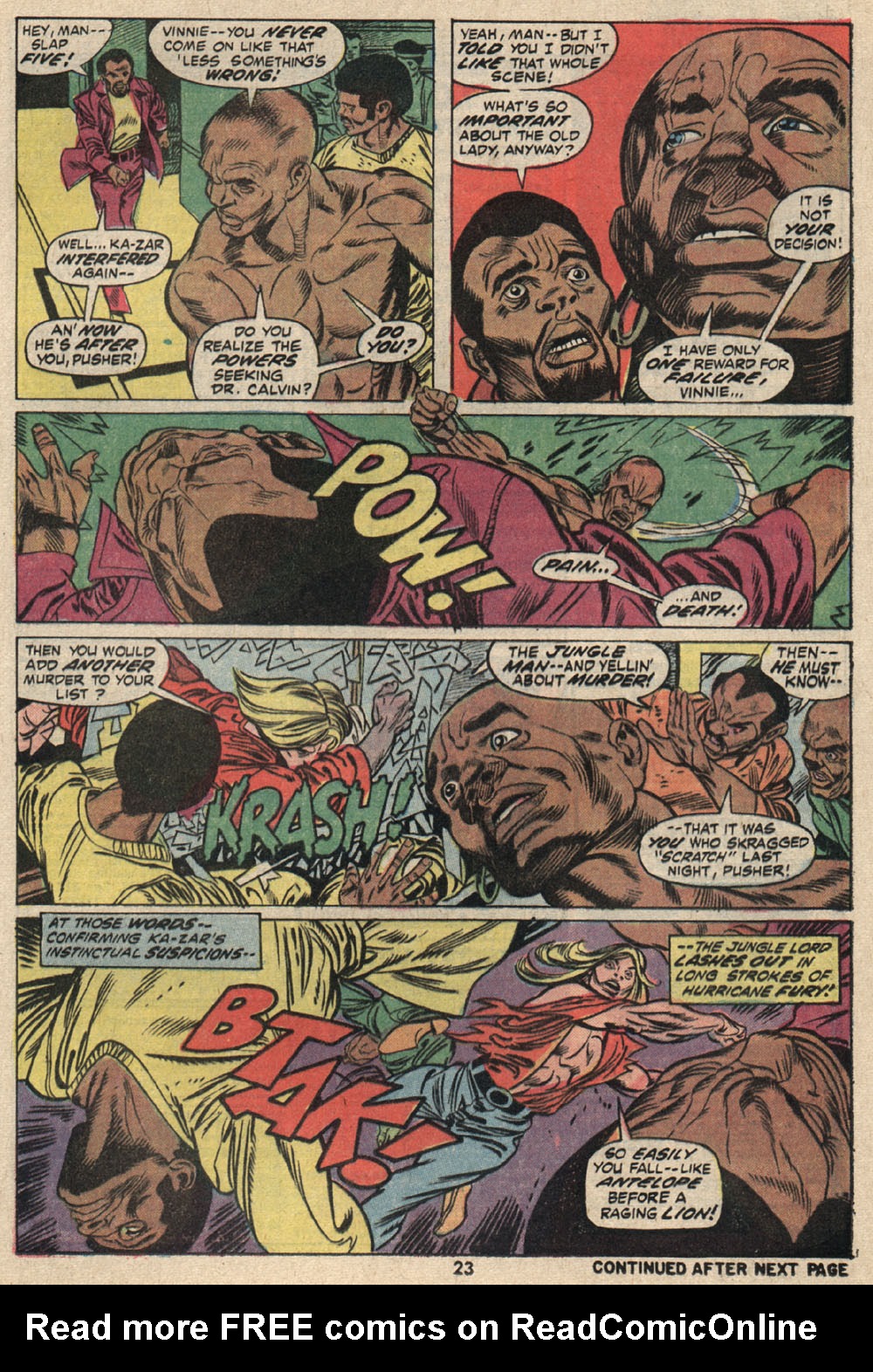 Read online Astonishing Tales (1970) comic -  Issue #15 - 18