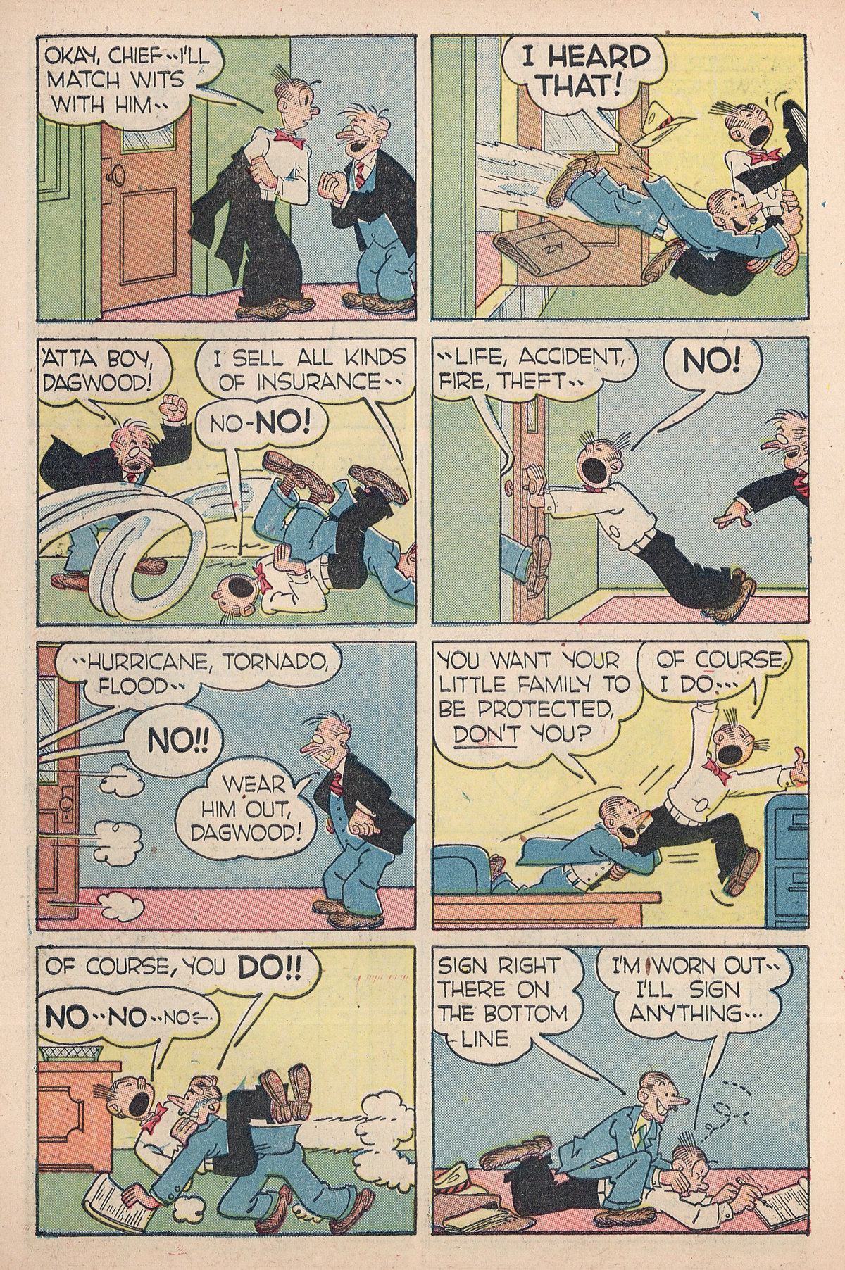 Read online Blondie Comics (1947) comic -  Issue #7 - 10