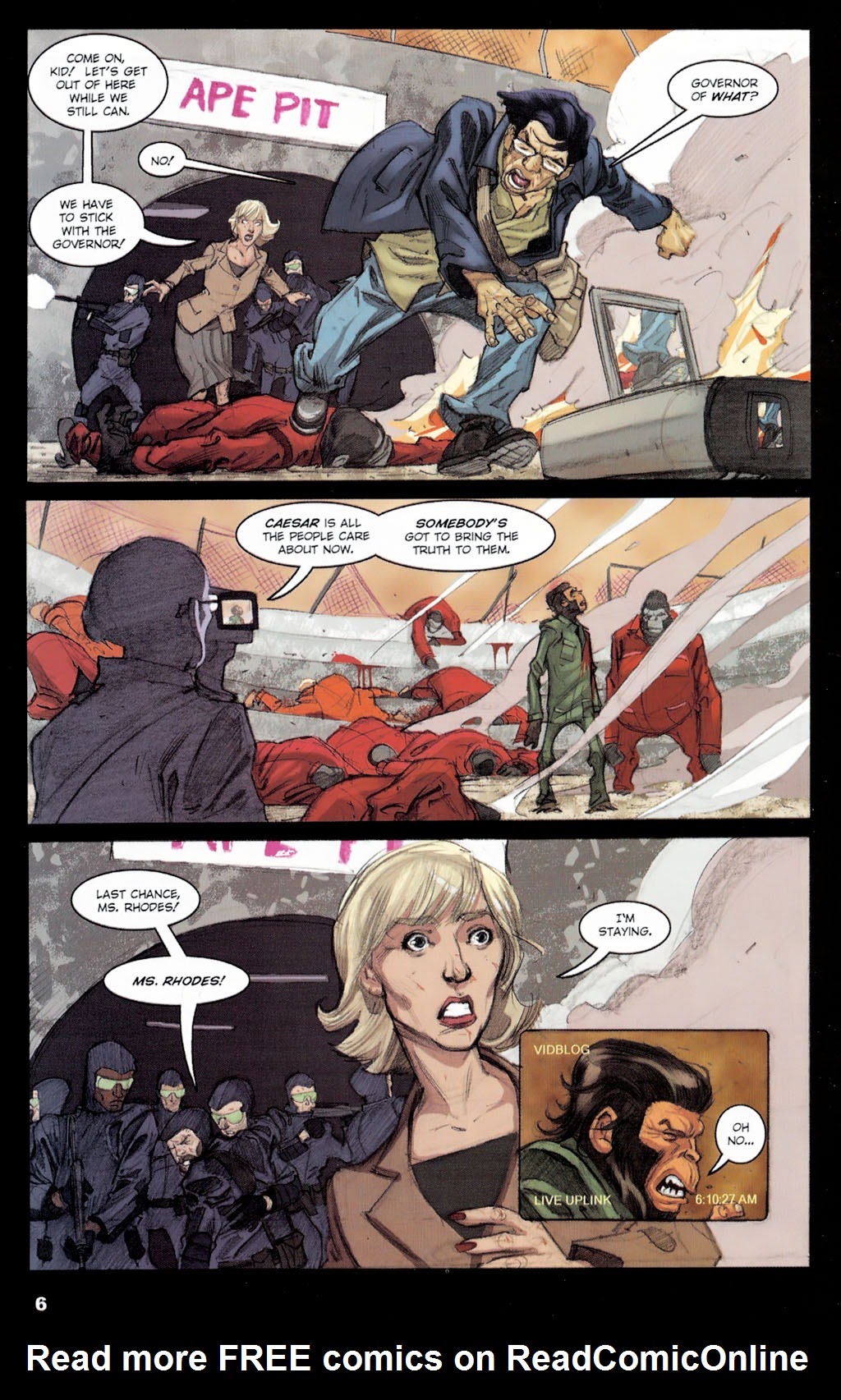 Read online Revolution on the Planet of the Apes comic -  Issue #4 - 8
