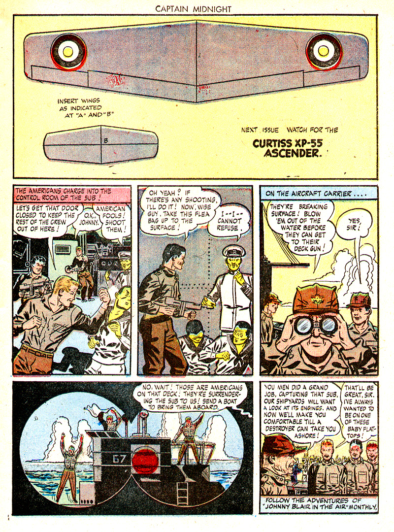 Read online Captain Midnight (1942) comic -  Issue #38 - 38