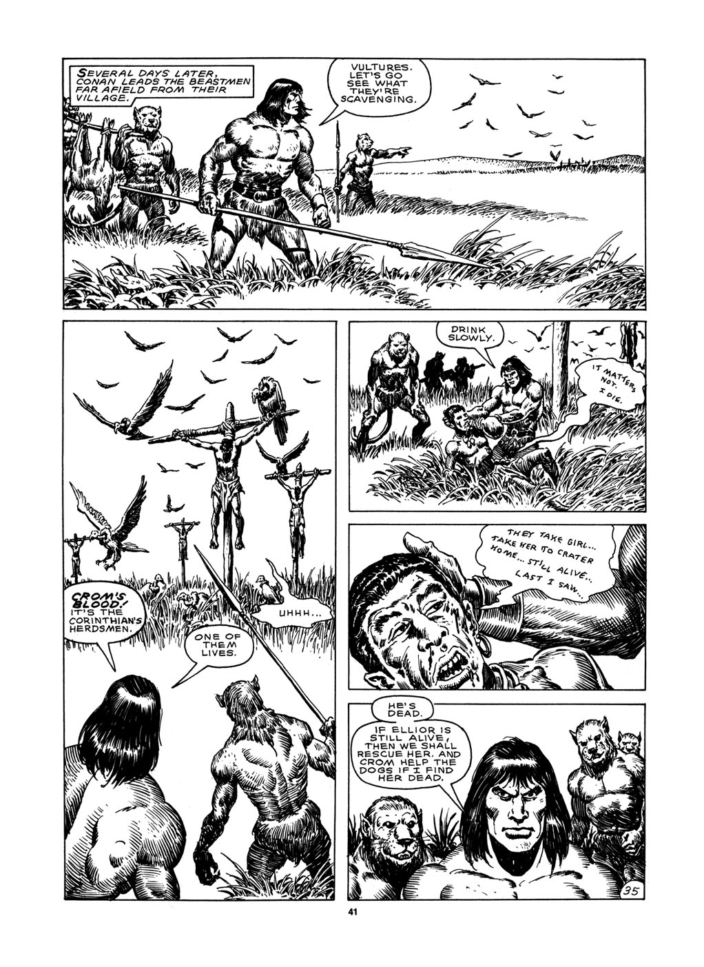 Read online The Savage Sword Of Conan comic -  Issue #151 - 38