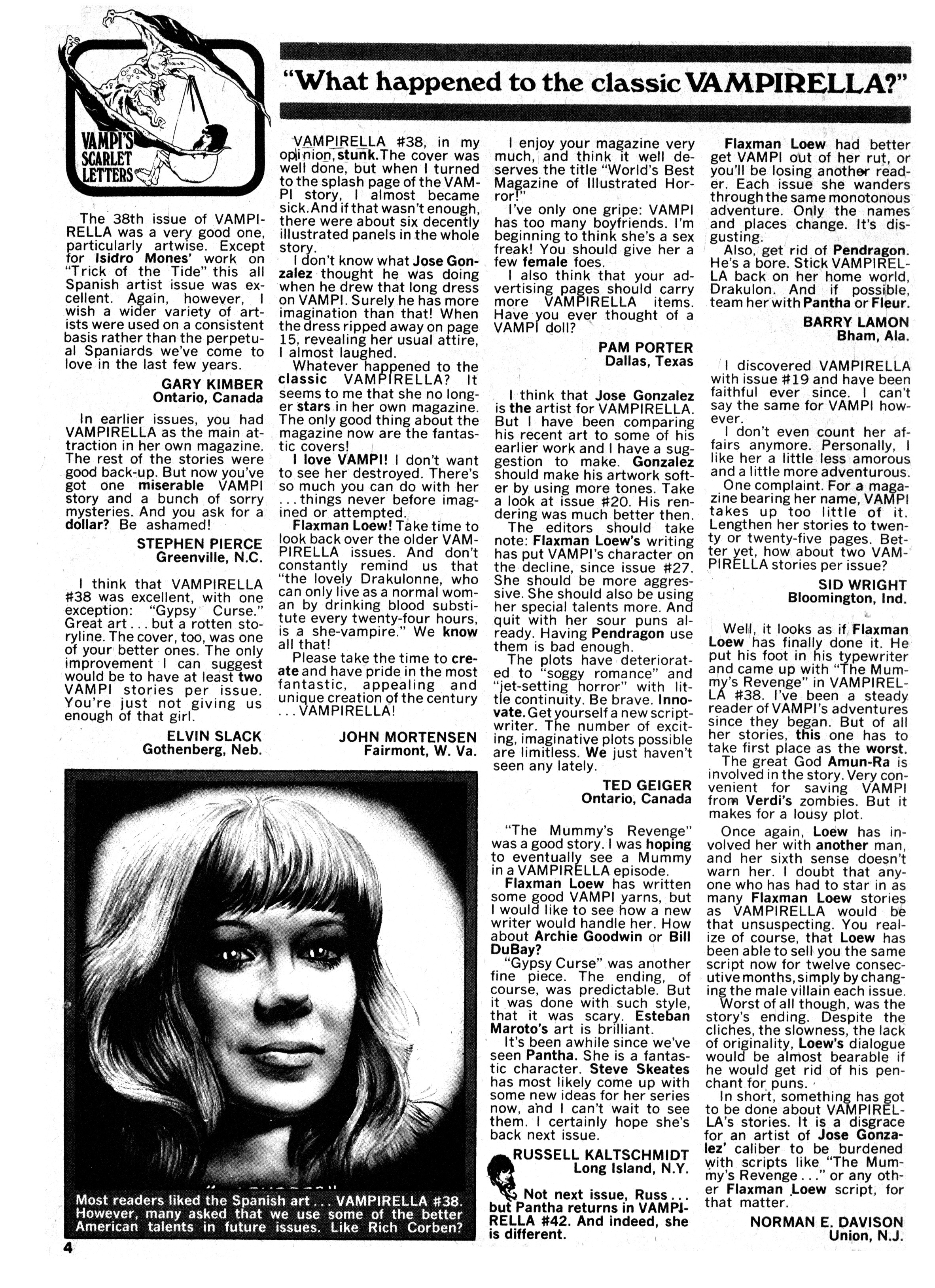 Read online Vampirella (1969) comic -  Issue #40 - 4