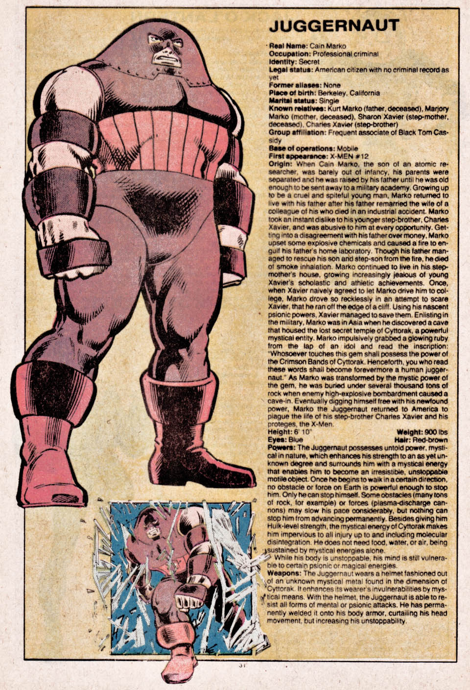 The Official Handbook of the Marvel Universe issue 5 - Page 31